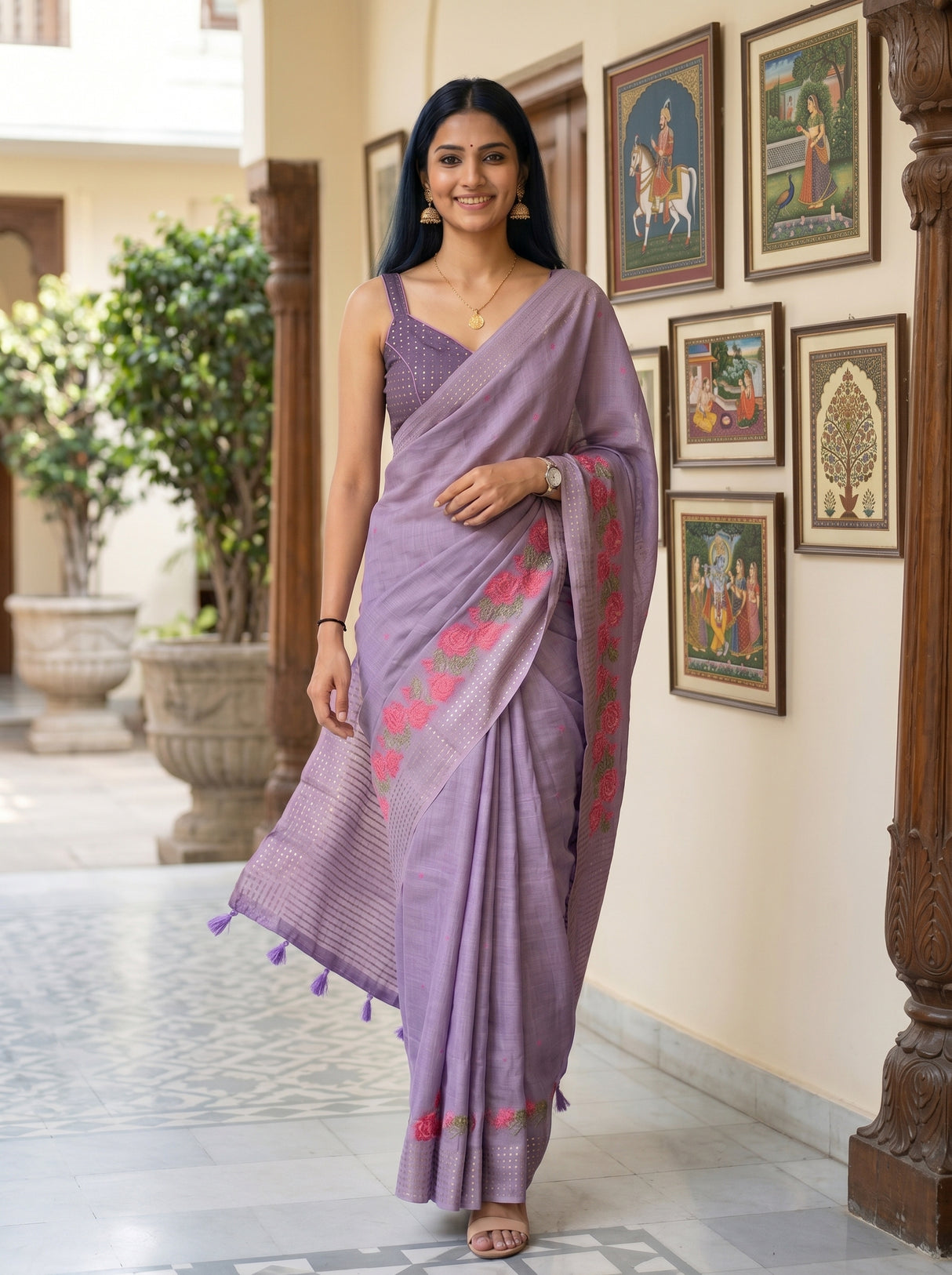 MIMOSA Saree Saree — pose 6 styling detail