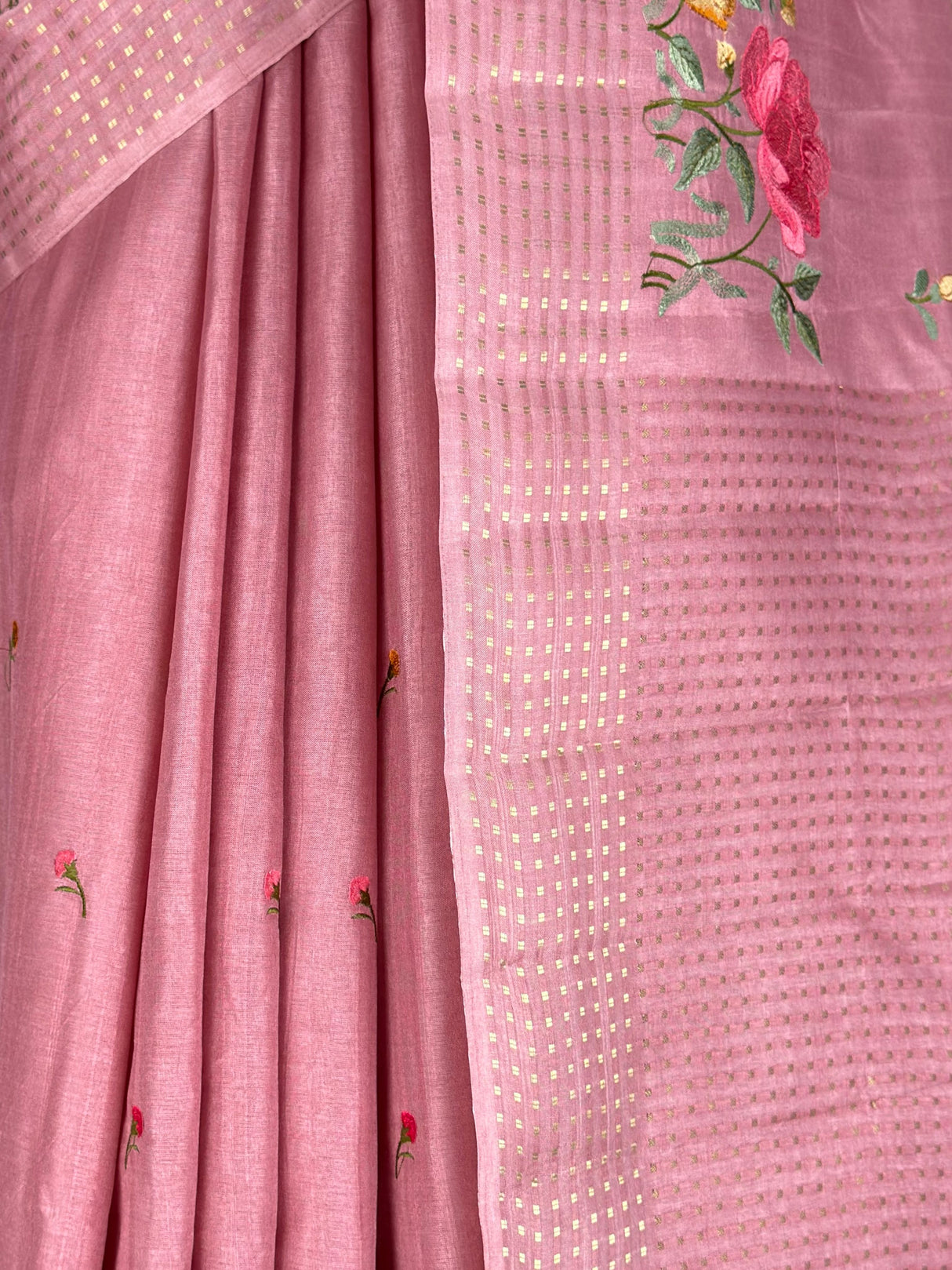 MIMOSA Gajari Saree Saree — fleets shot full lifestyle