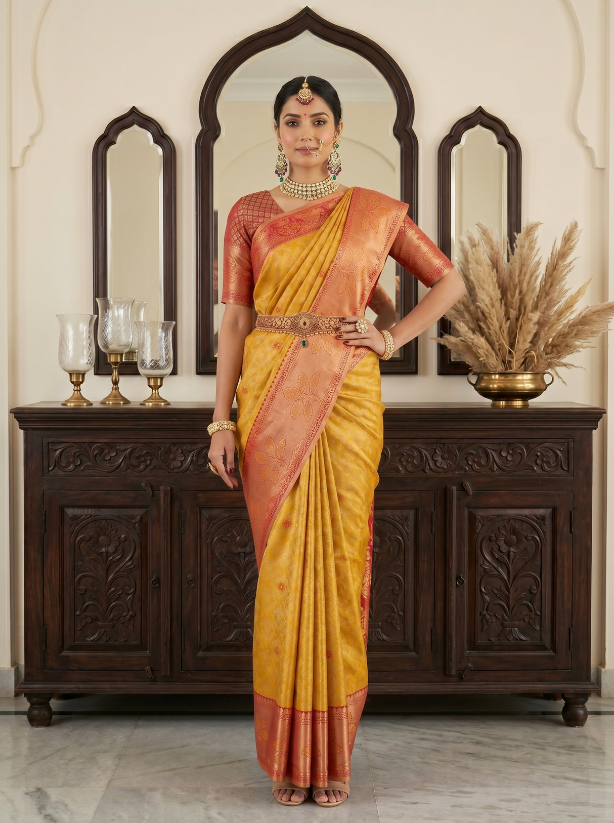 MIMOSA Saree Saree — pose 4 styling detail
