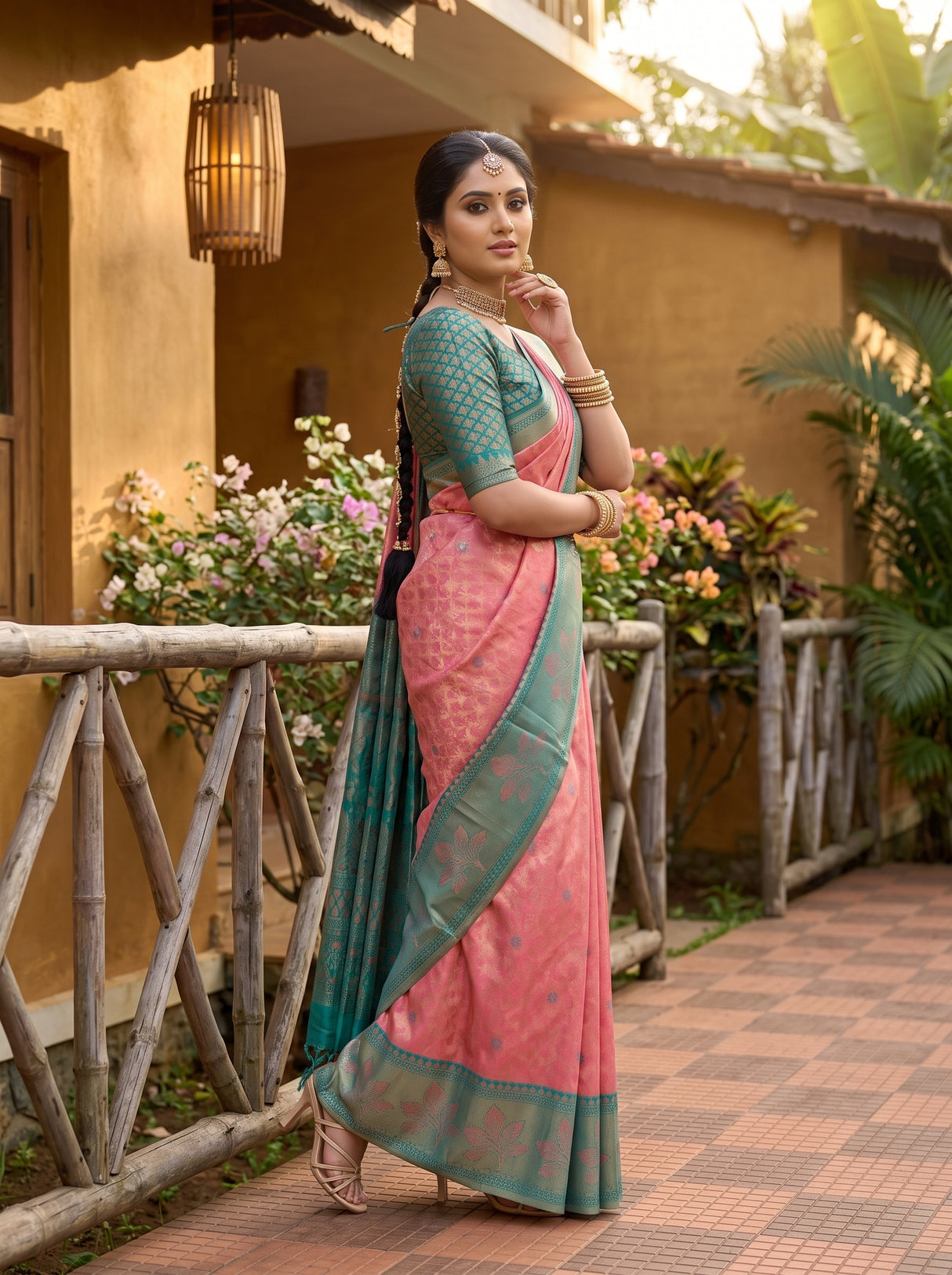 MIMOSA Saree Saree — pose 5 styling detail