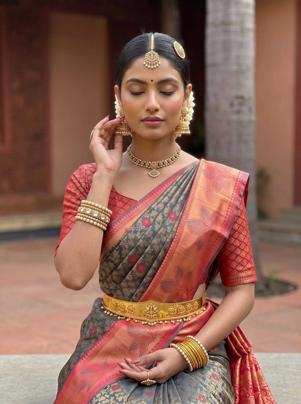 MIMOSA Saree Saree — pose 10 styling detail