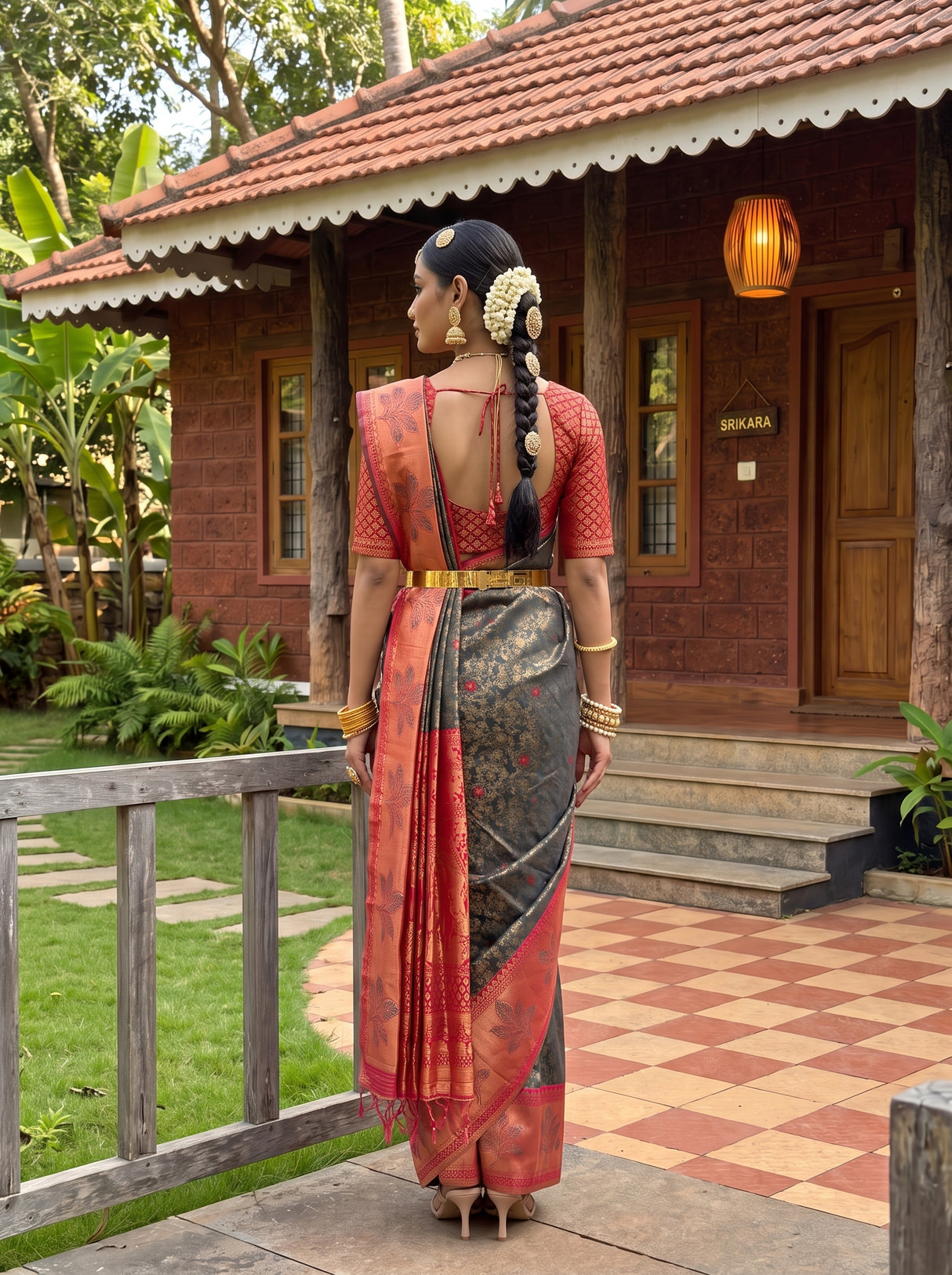 MIMOSA Saree Saree — pose 2 styling detail
