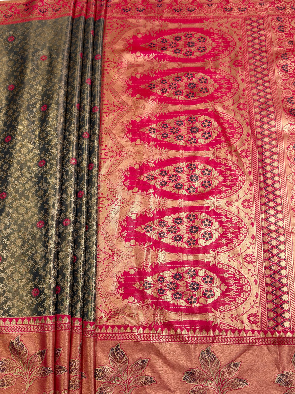 MIMOSA Saree Saree — pallu and zari work detail