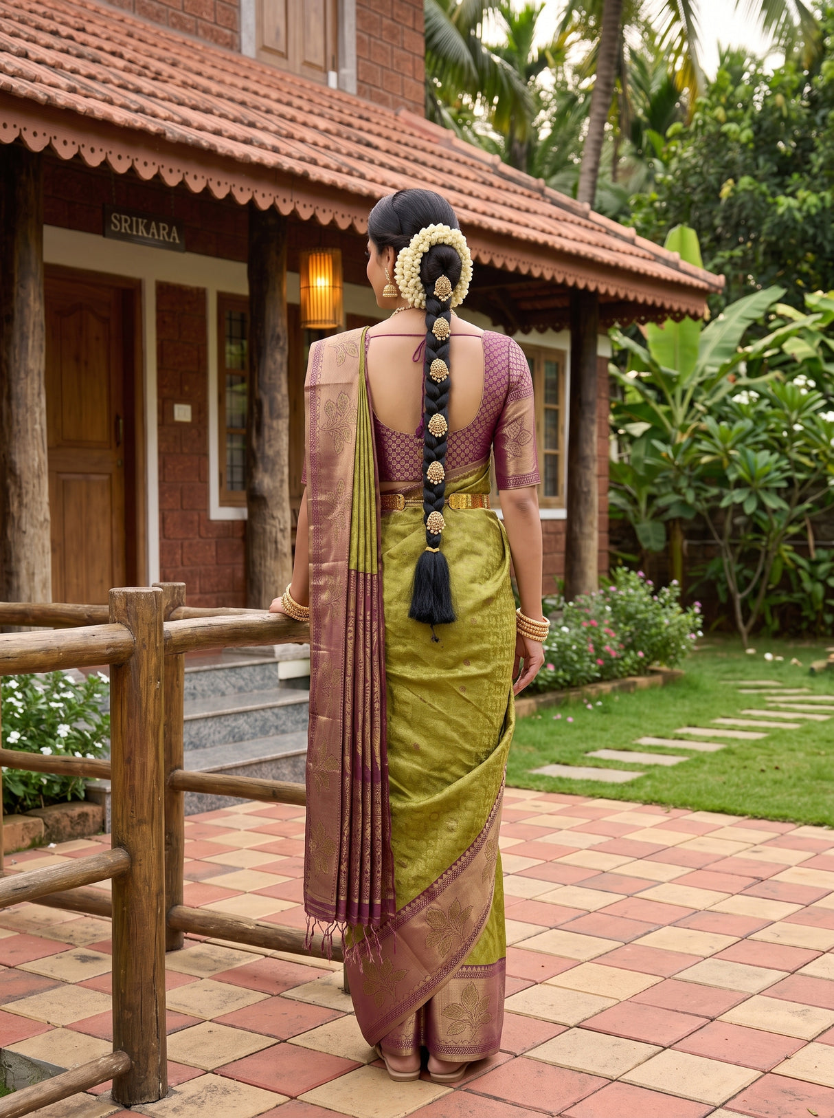 MIMOSA Saree Saree — pose 2 styling detail