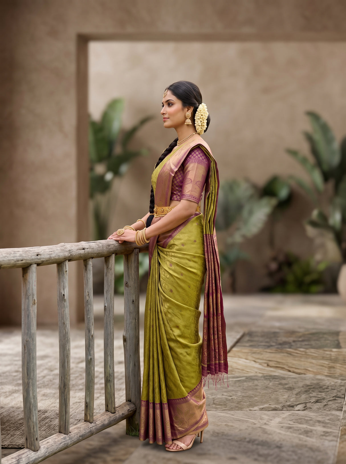 MIMOSA Saree Saree — pose 3 styling detail