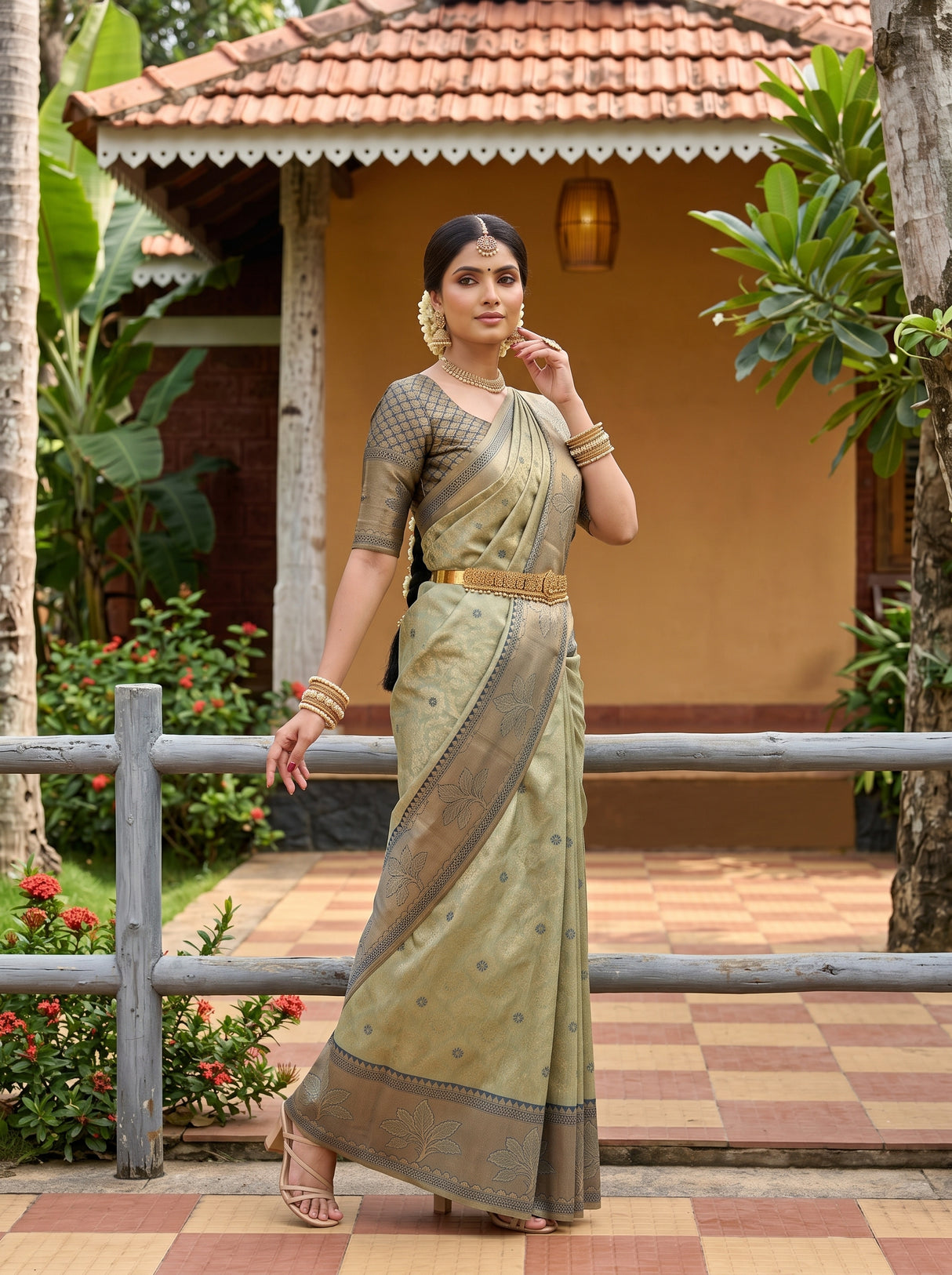 MIMOSA Saree Saree — pose 5 styling detail