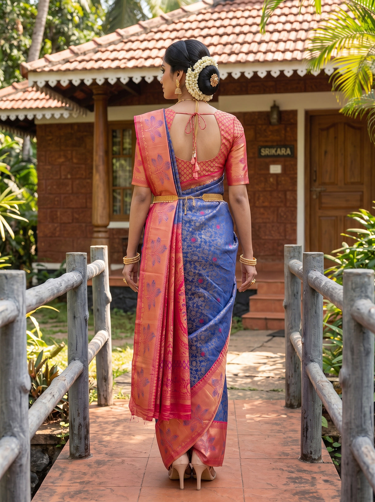 MIMOSA Saree Saree — pose 2 styling detail