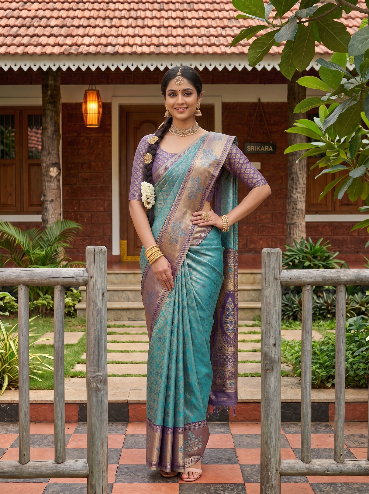 MIMOSA Saree Saree — pose 4 styling detail