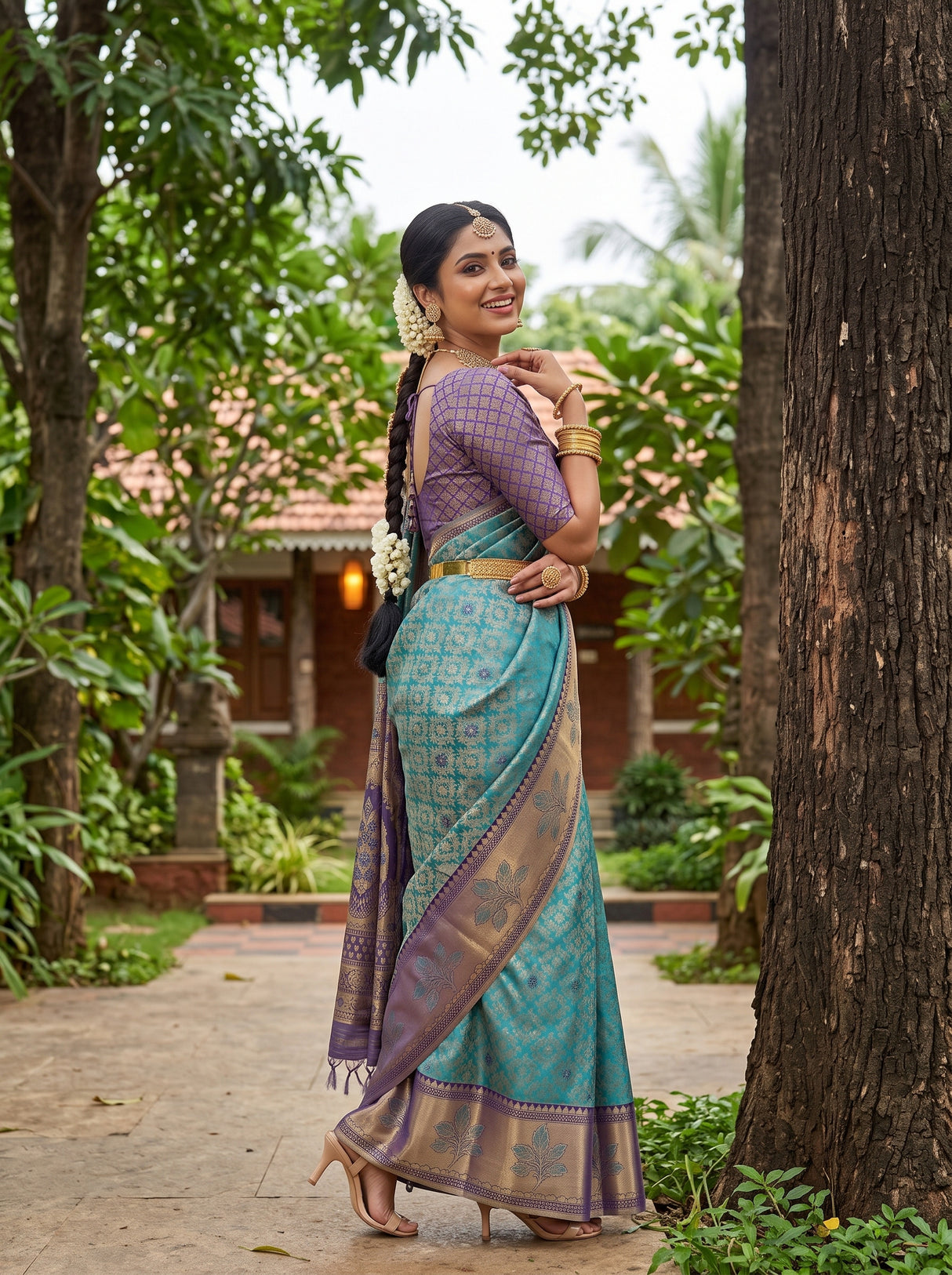 MIMOSA Saree Saree — pose 9 styling detail