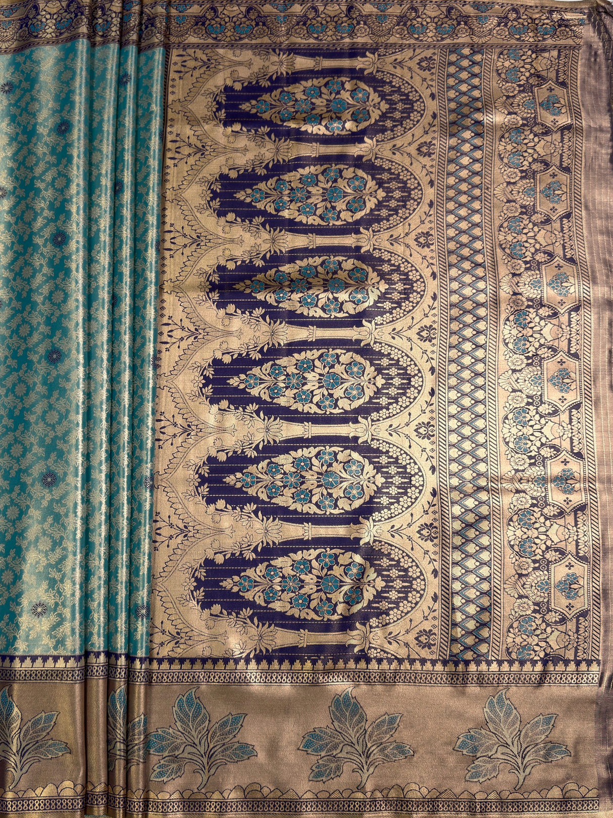 MIMOSA Saree Saree — pallu and zari work detail