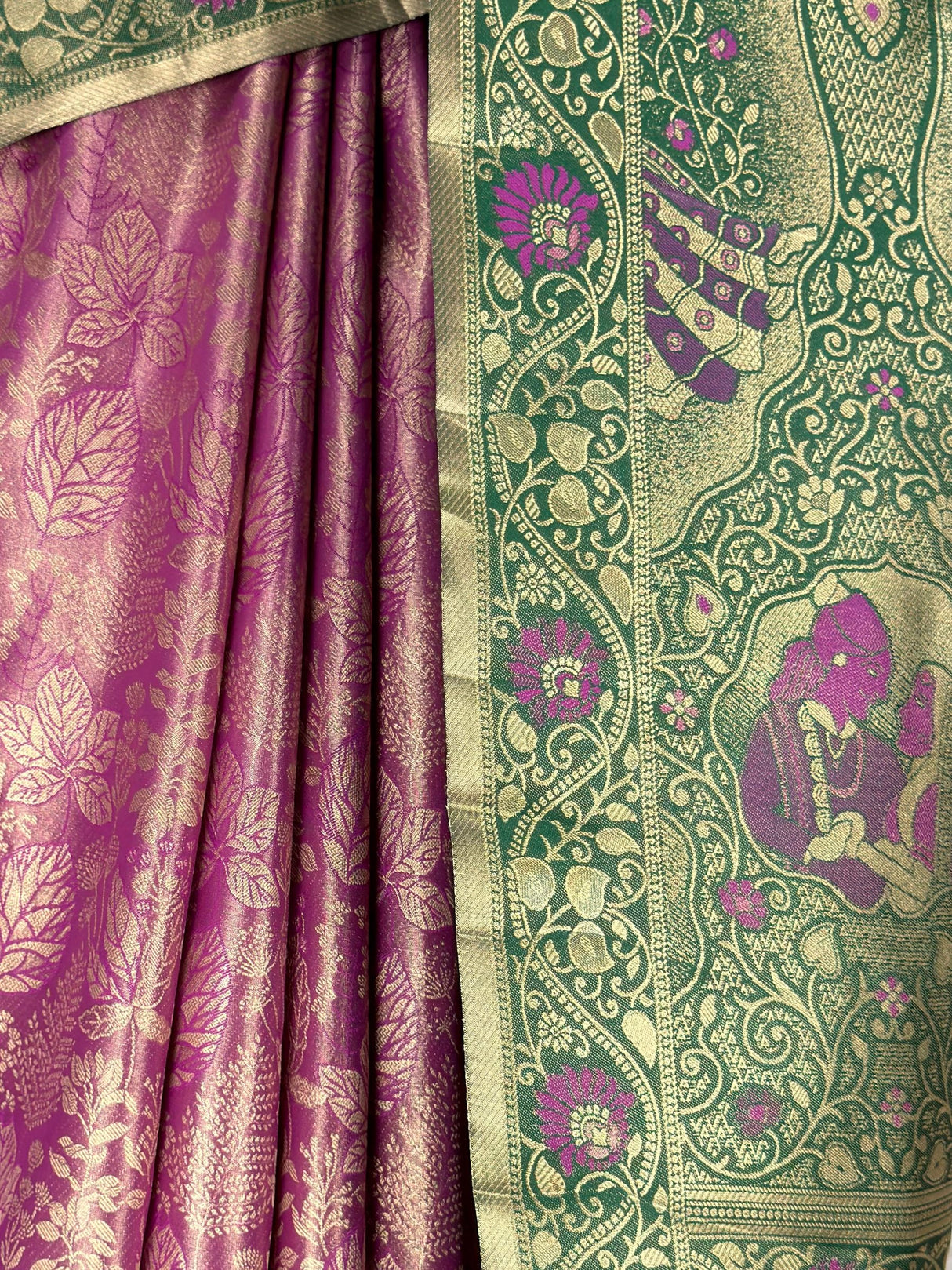 MIMOSA Magenta Kanjivaram Art Silk Saree — fleets shot full lifestyle