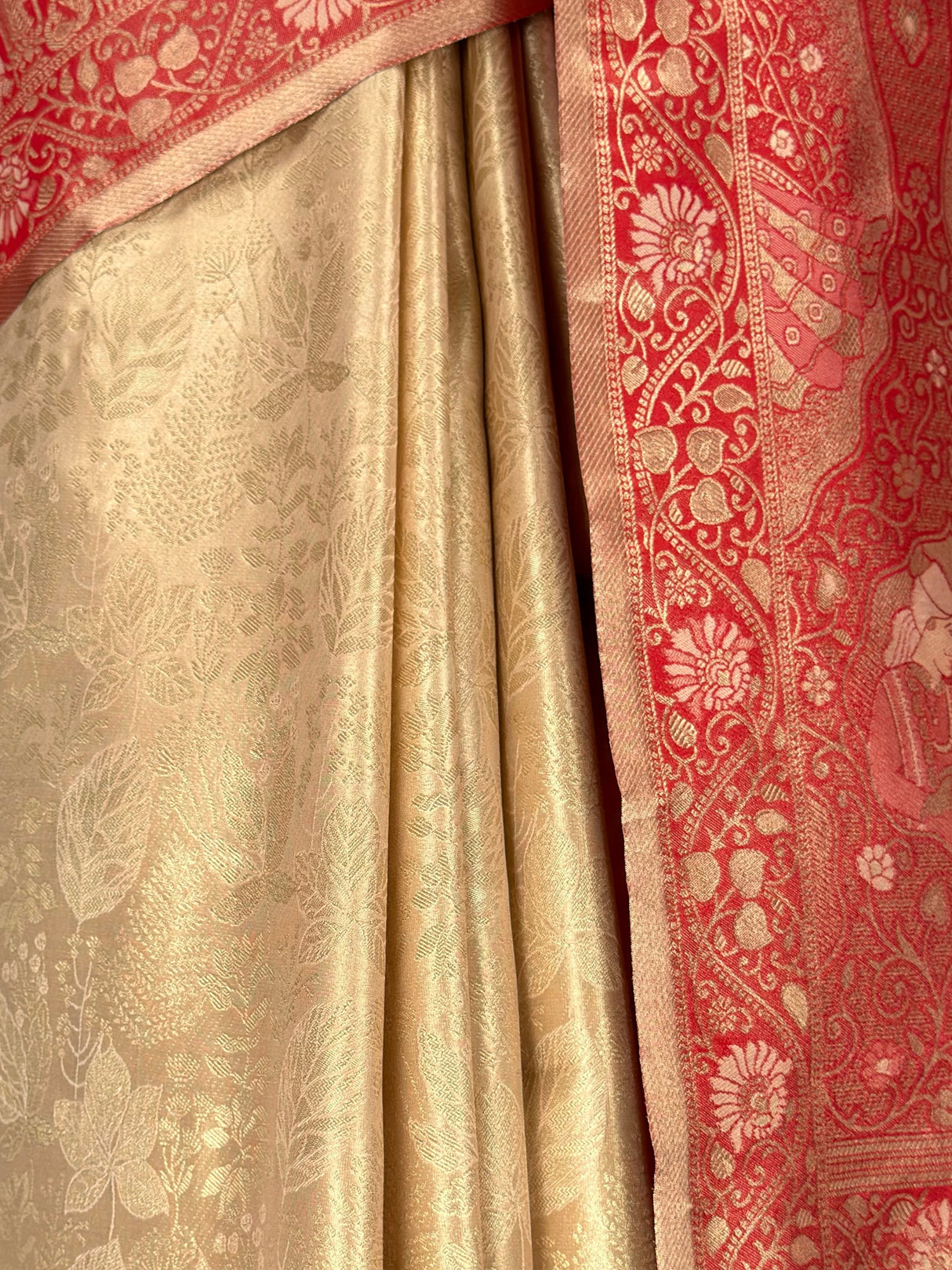 MIMOSA Tussar Kanjivaram Art Silk Saree — fleets shot full lifestyle
