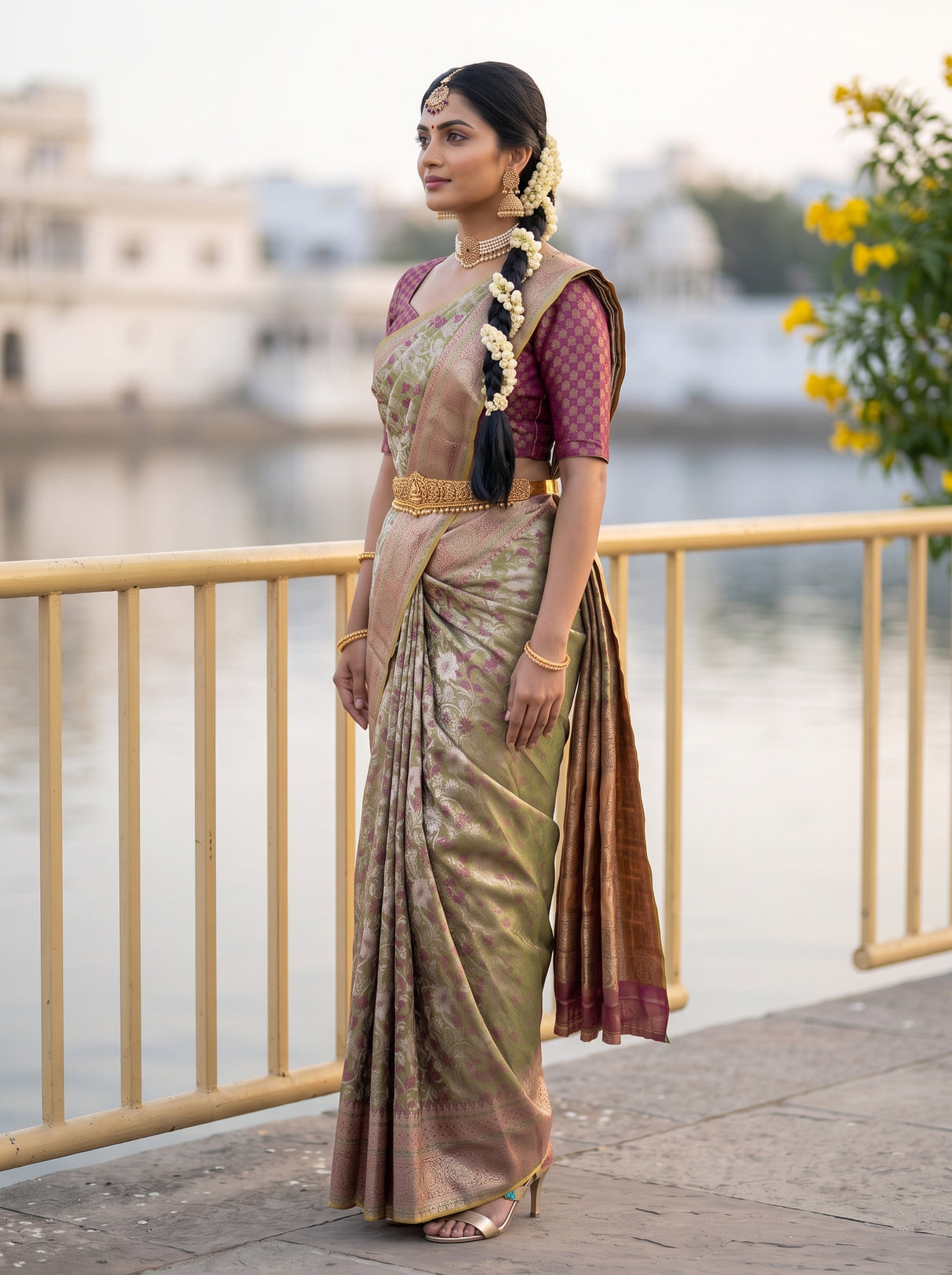 MIMOSA Saree Saree — pose 3 styling detail
