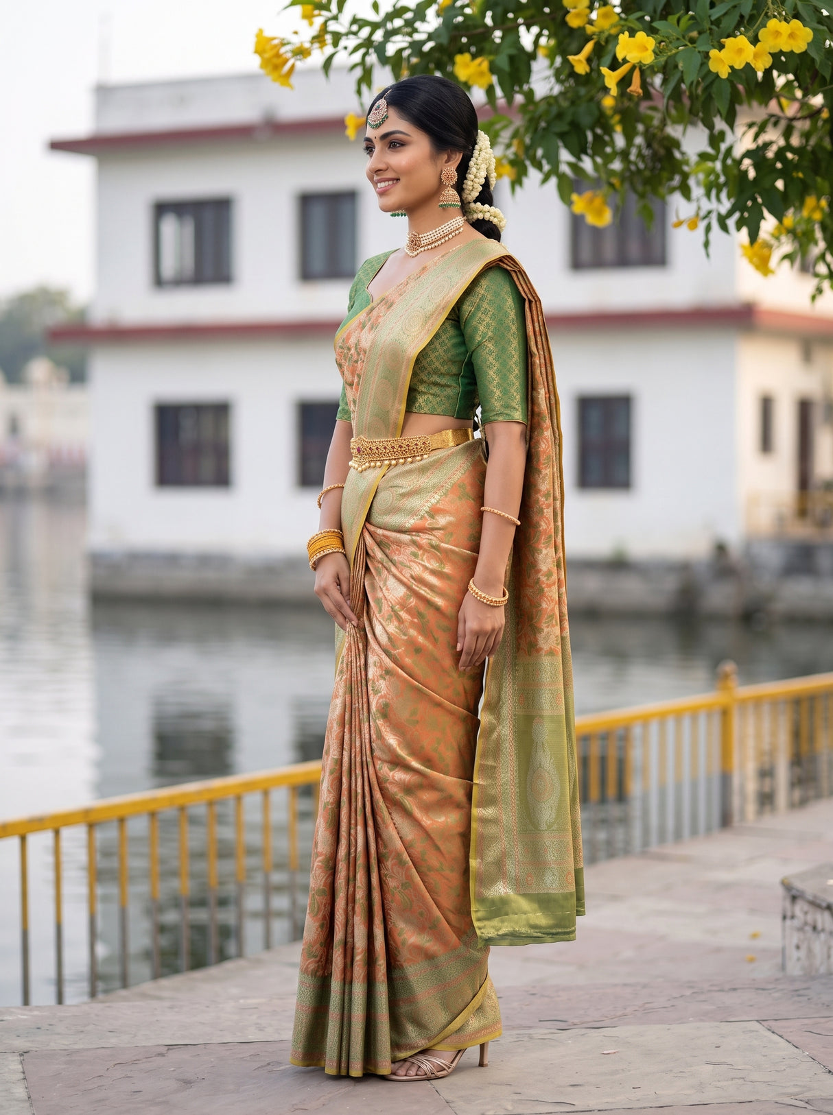 MIMOSA Saree Saree — pose 3 styling detail