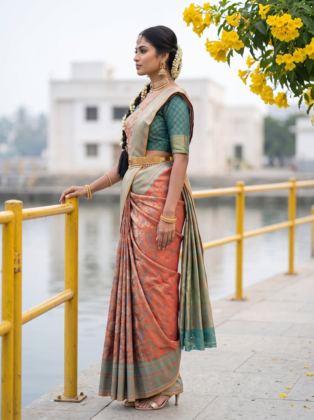 MIMOSA Saree Saree — pose 3 styling detail