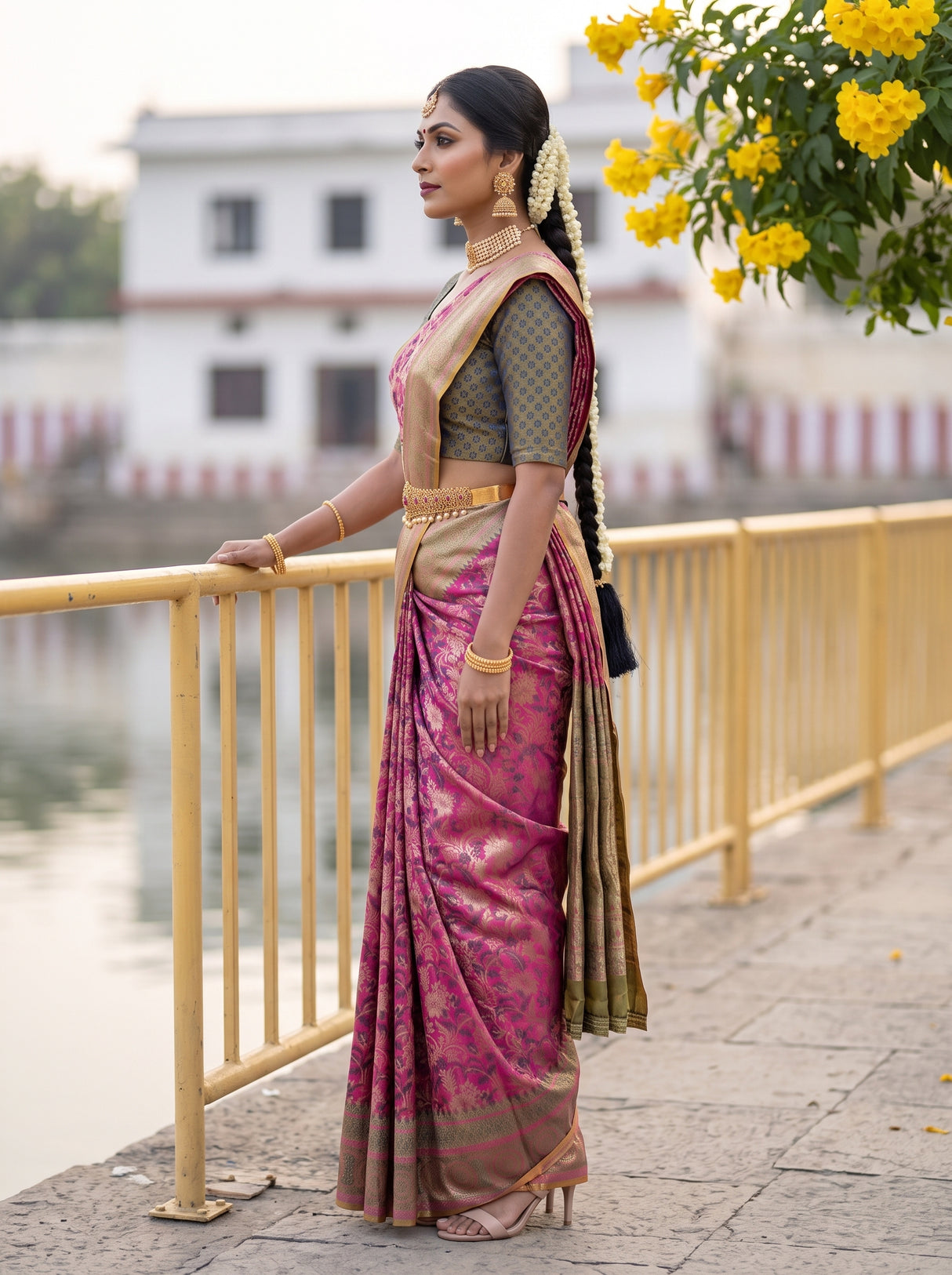 MIMOSA Saree Saree — pose 3 styling detail