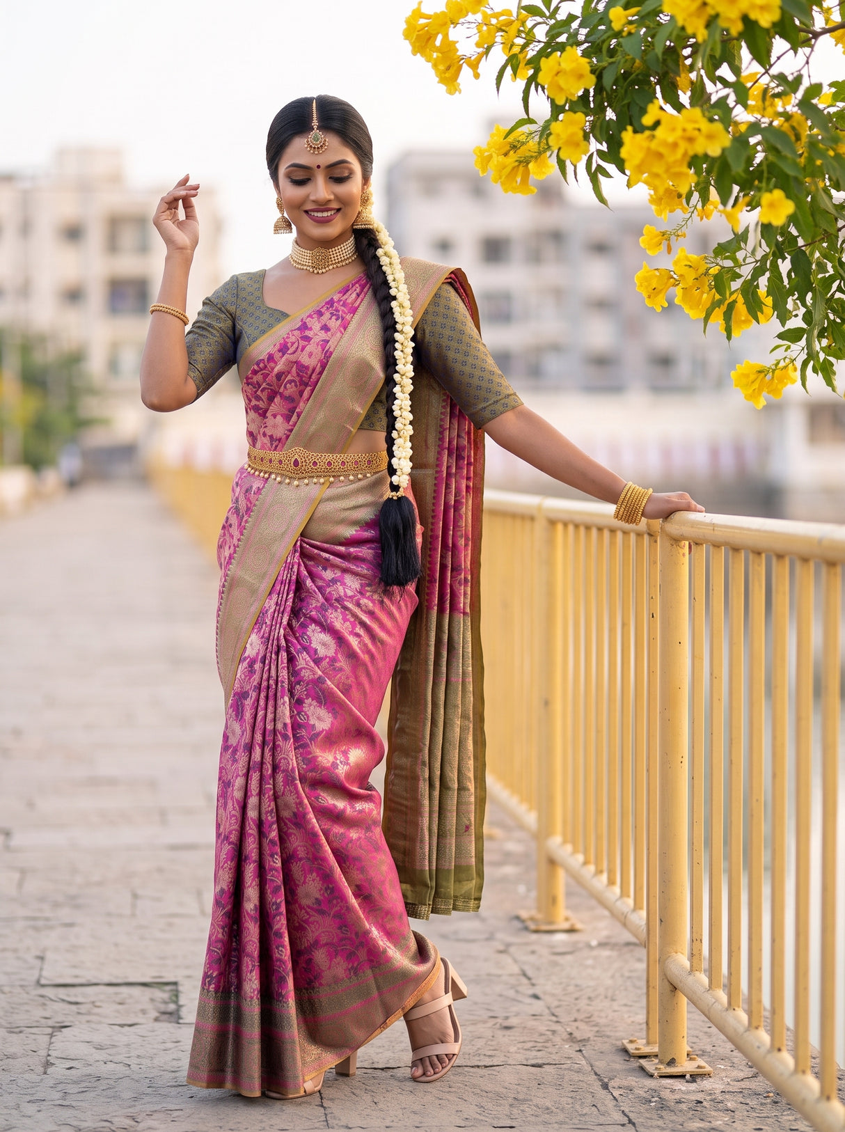 MIMOSA Saree Saree — pose 5 styling detail
