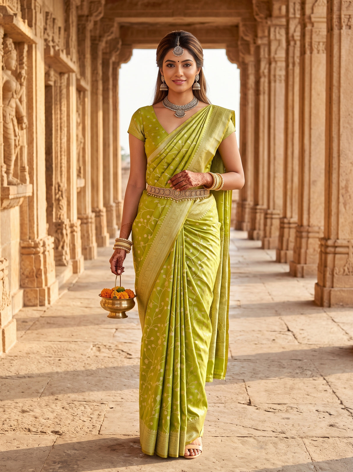 Olive Saree