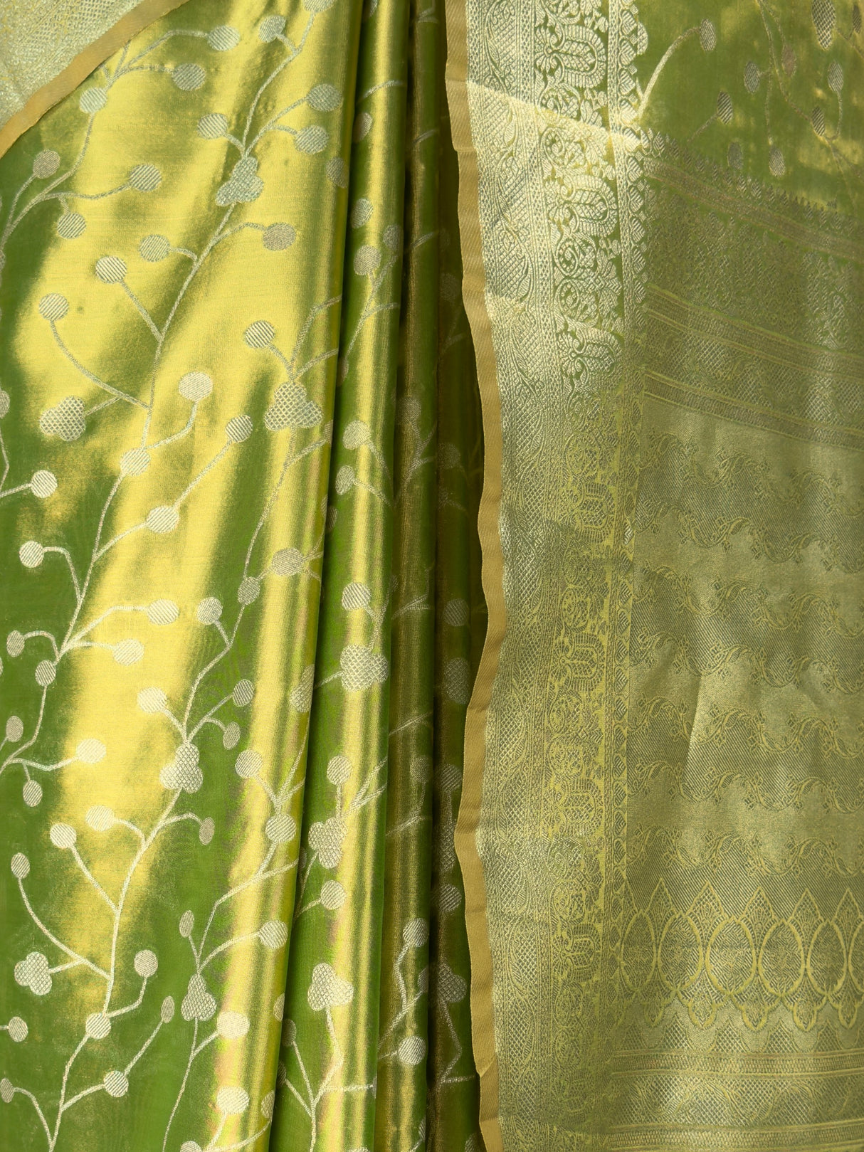 MIMOSA Olive Saree Saree — fleets shot full lifestyle