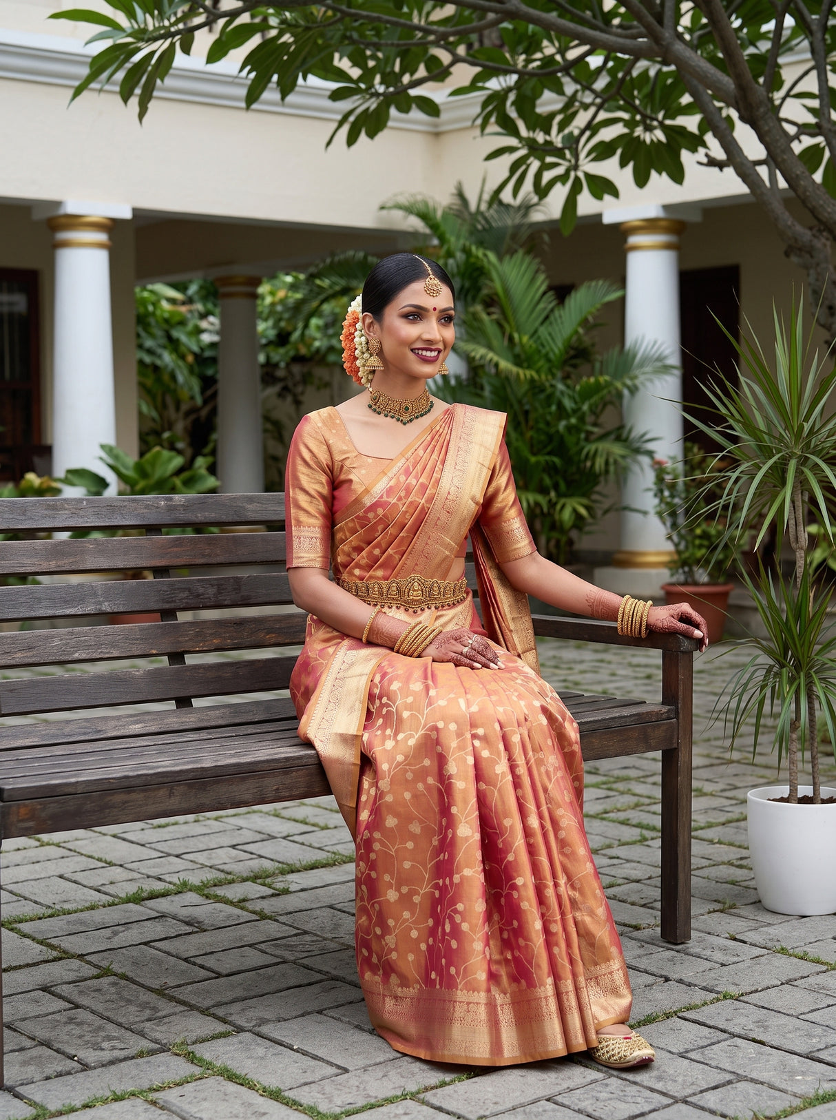 MIMOSA Rani Saree Saree — pose 8 styling detail