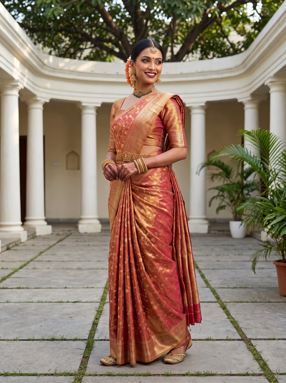 MIMOSA Rani Saree Saree — pose 9 styling detail