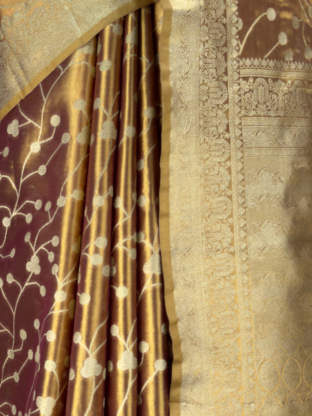 MIMOSA Wine Saree Saree — fleets shot full lifestyle