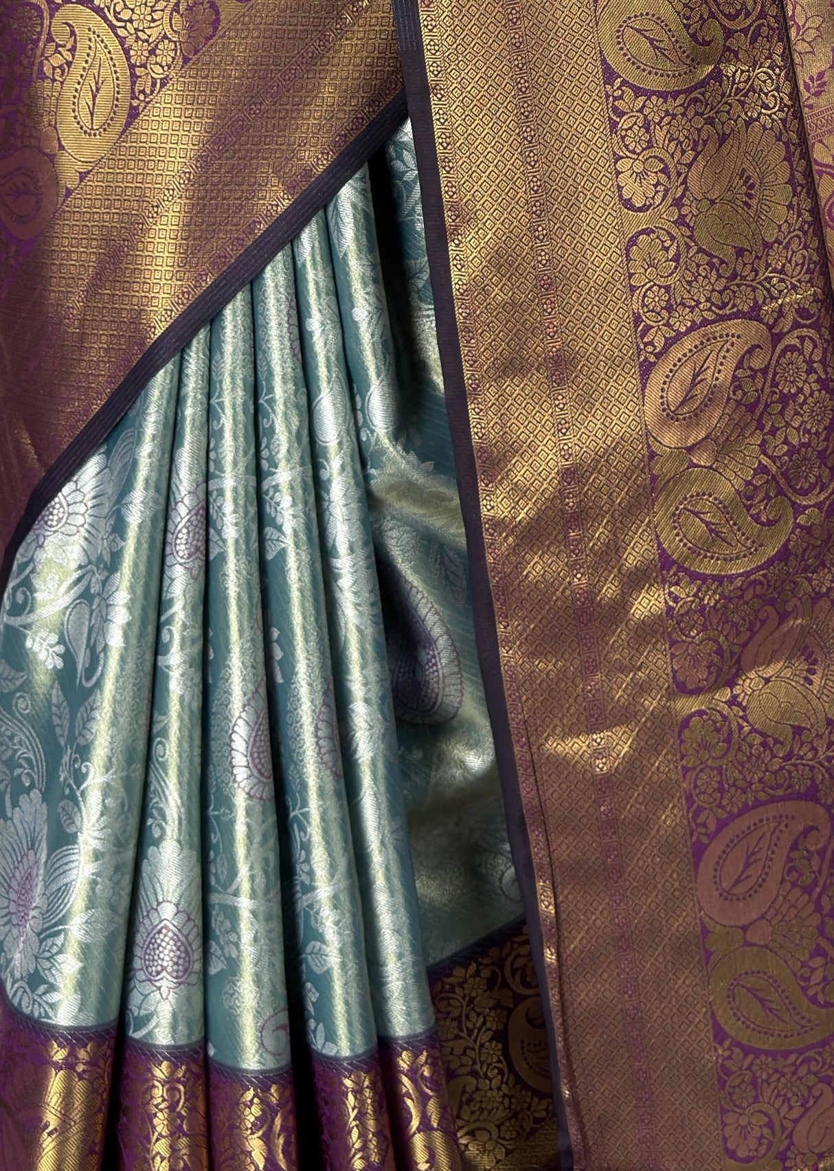 MIMOSA Saffire Kanjivaram Art Silk Saree — fleets shot full lifestyle
