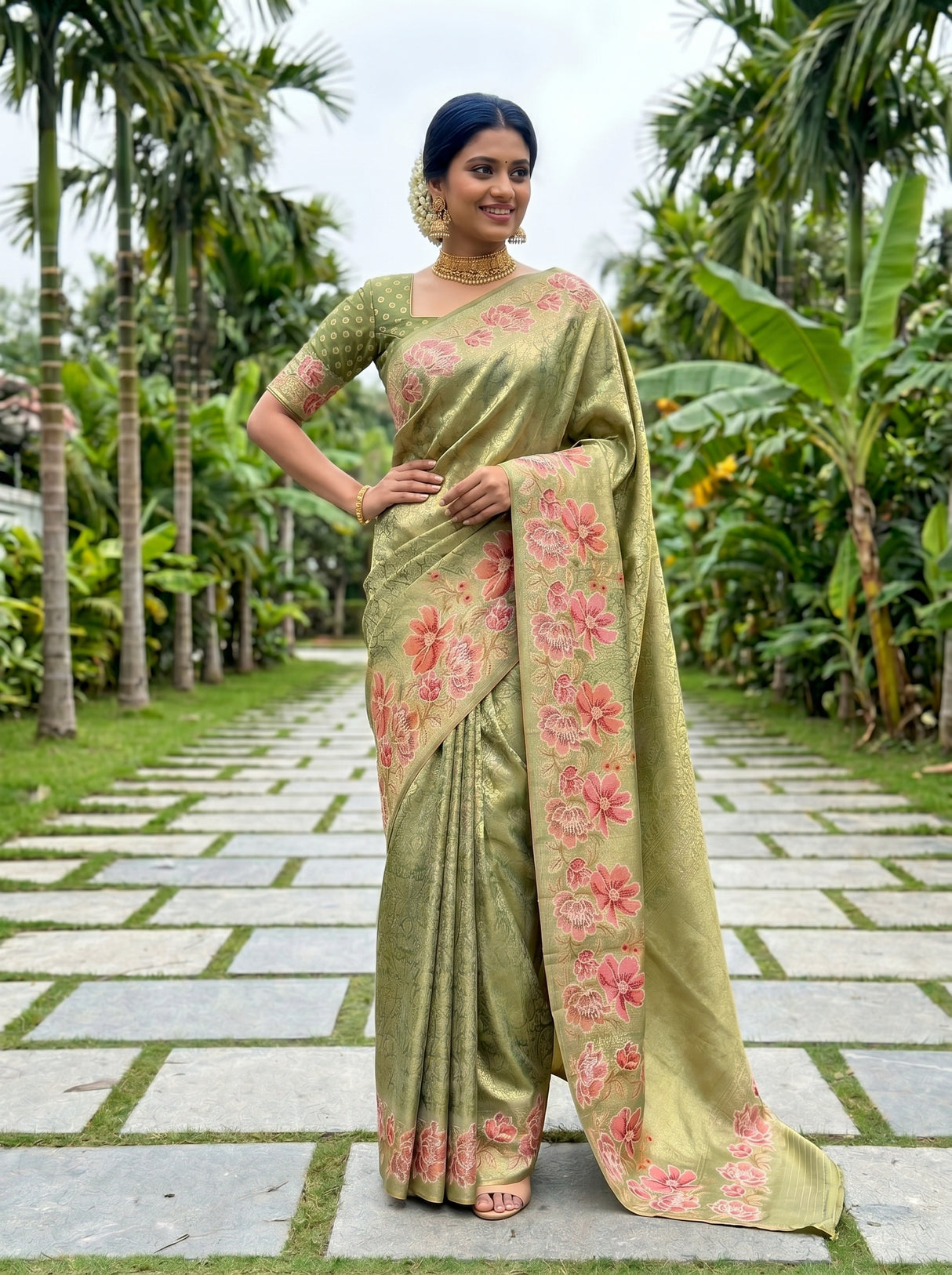 MIMOSA Saree Saree — pose 4 styling detail