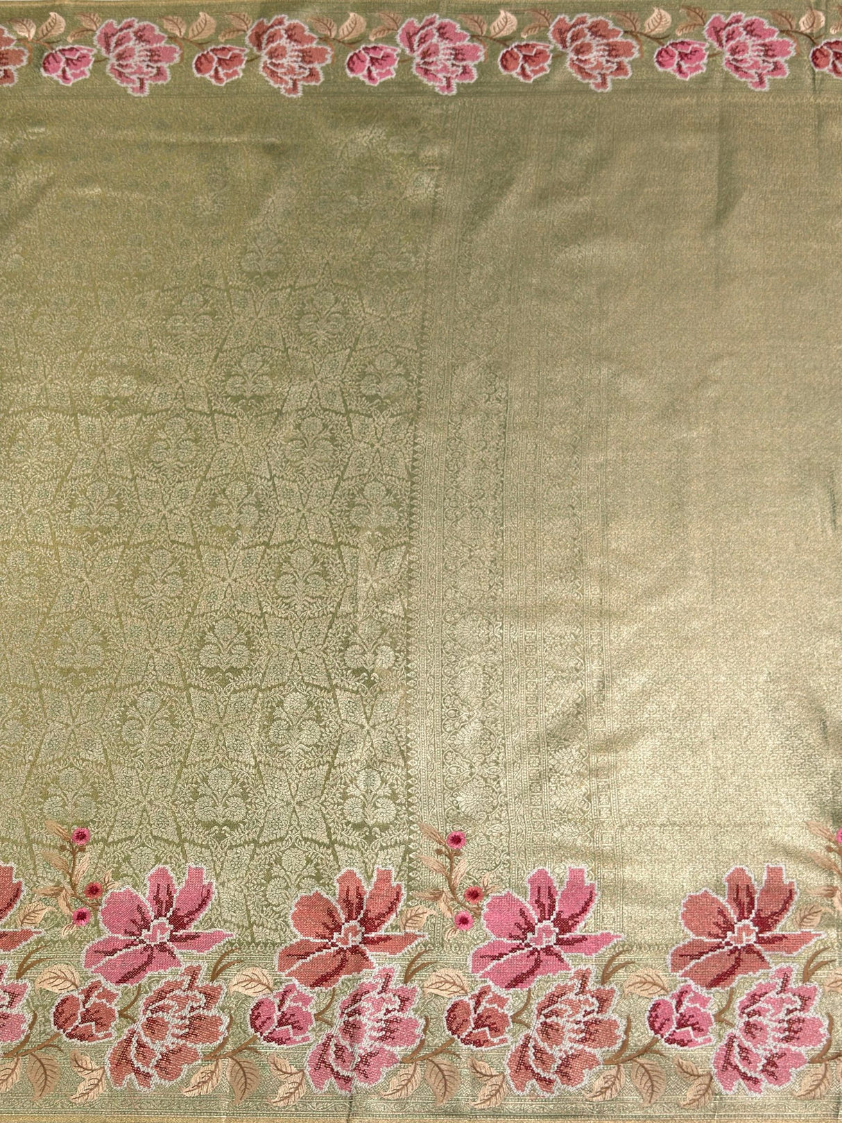 MIMOSA Saree Saree — pallu and zari work detail