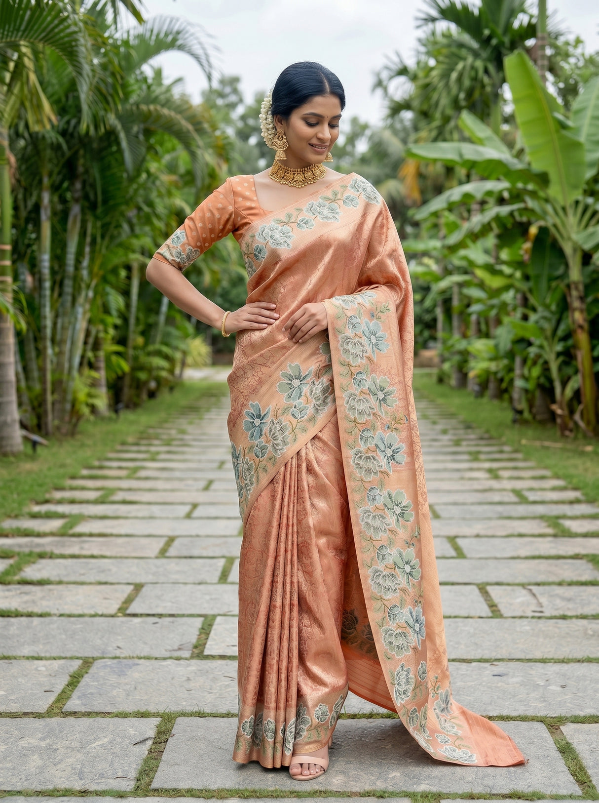 MIMOSA Saree Saree — pose 4 styling detail