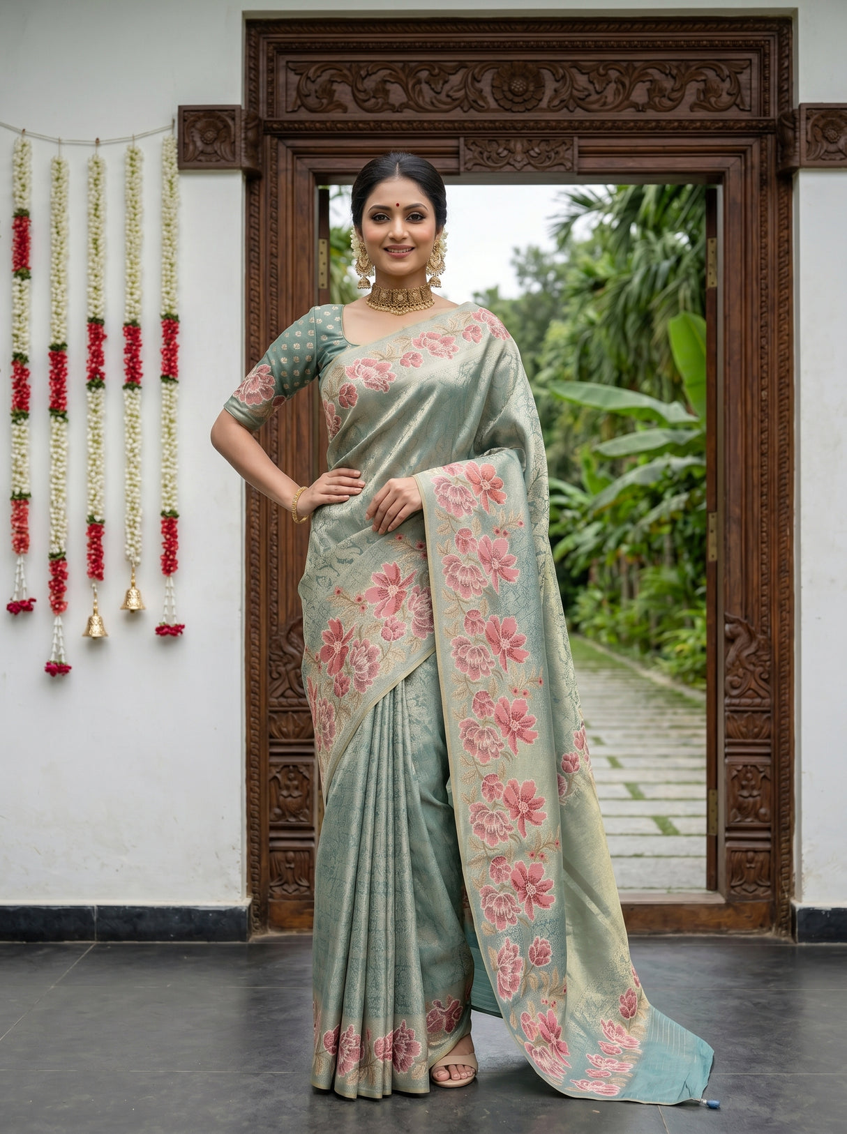 MIMOSA Saree Saree — pose 4 styling detail