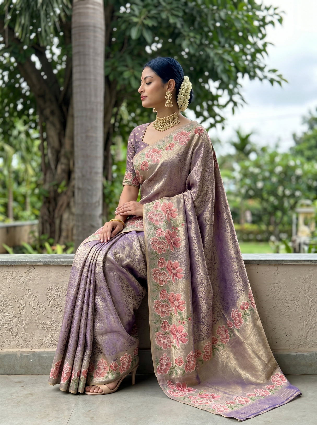 MIMOSA Saree Saree — pose 3 styling detail