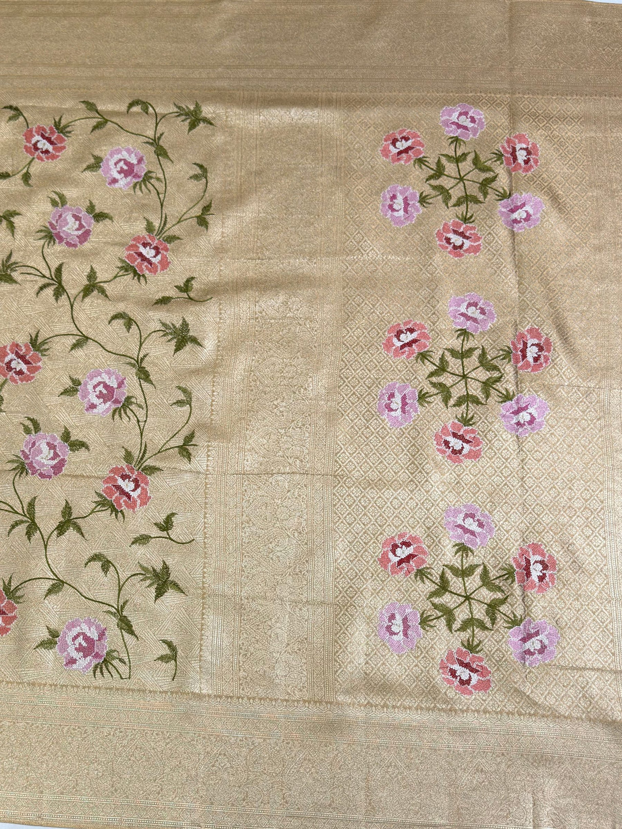 MIMOSA Saree Saree — pallu and zari work detail