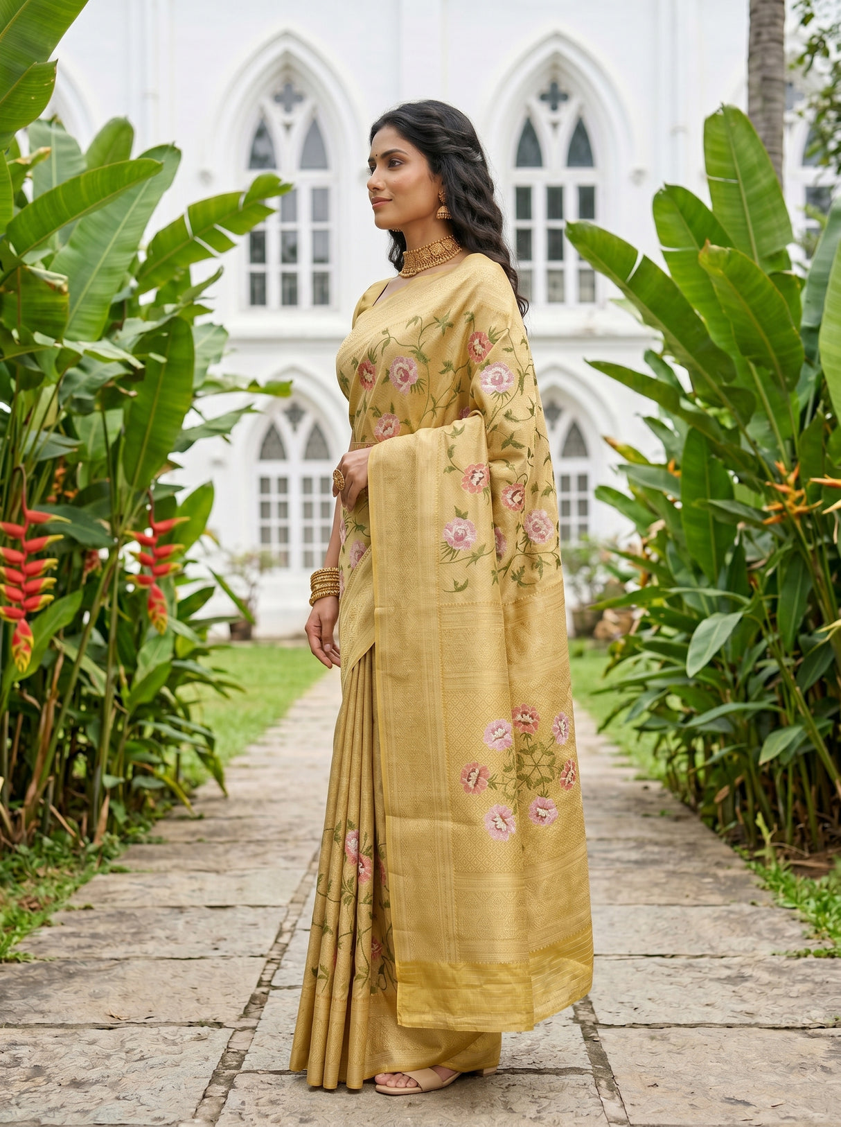 MIMOSA Saree Saree — pose 3 styling detail