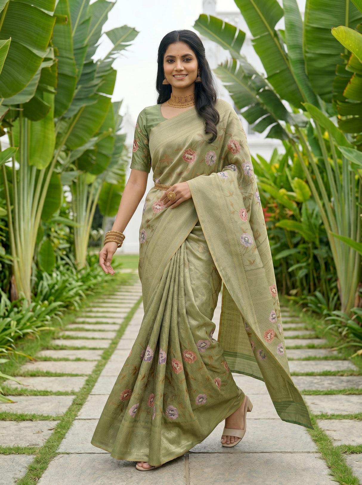 MIMOSA Saree Saree — pose 6 styling detail