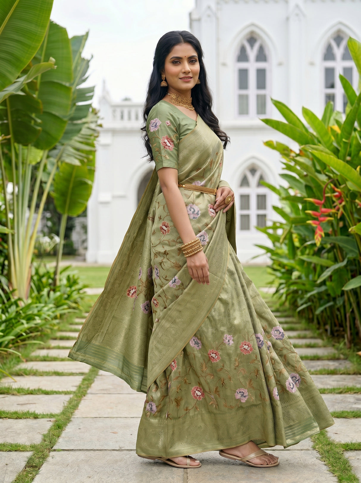 MIMOSA Saree Saree — pose 9 styling detail