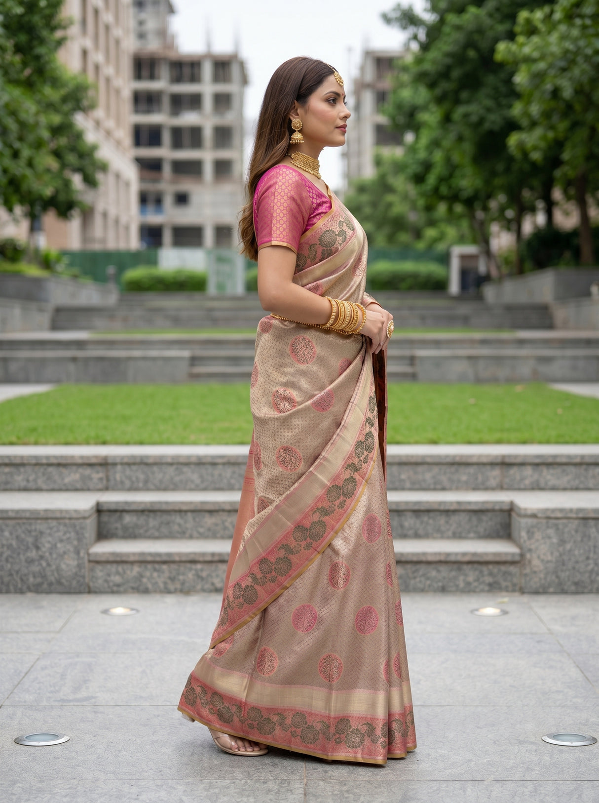 MIMOSA Saree Saree — pose 3 styling detail