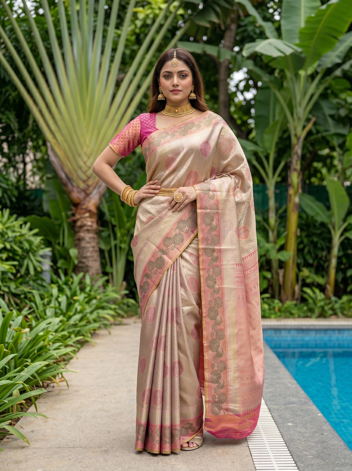 MIMOSA Saree Saree — pose 4 styling detail