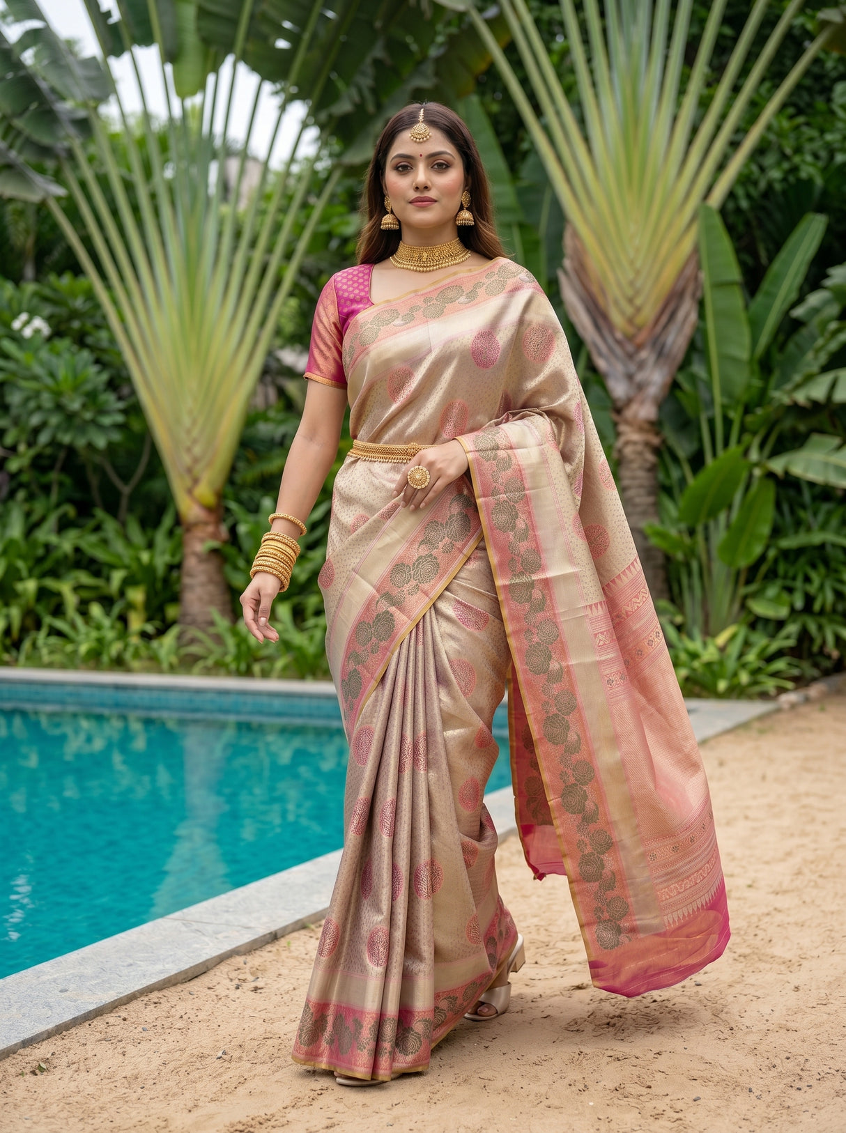 MIMOSA Saree Saree — pose 6 styling detail