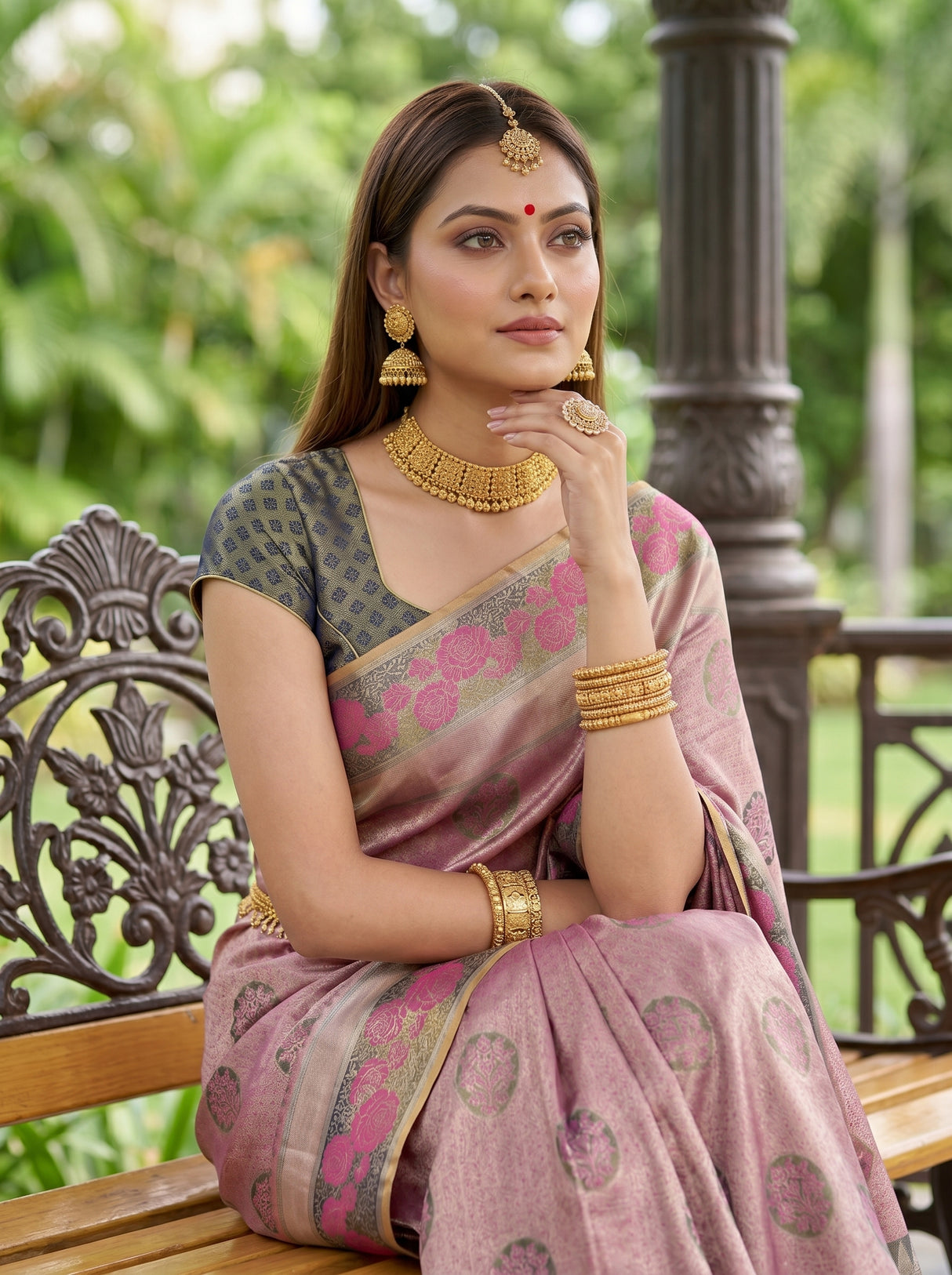 MIMOSA Saree Saree — pose 10 styling detail