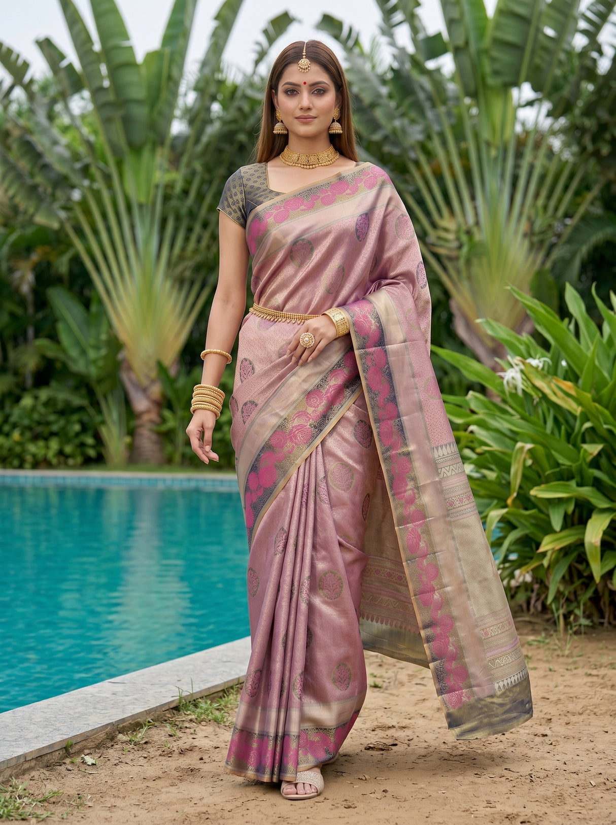MIMOSA Saree Saree — pose 6 styling detail