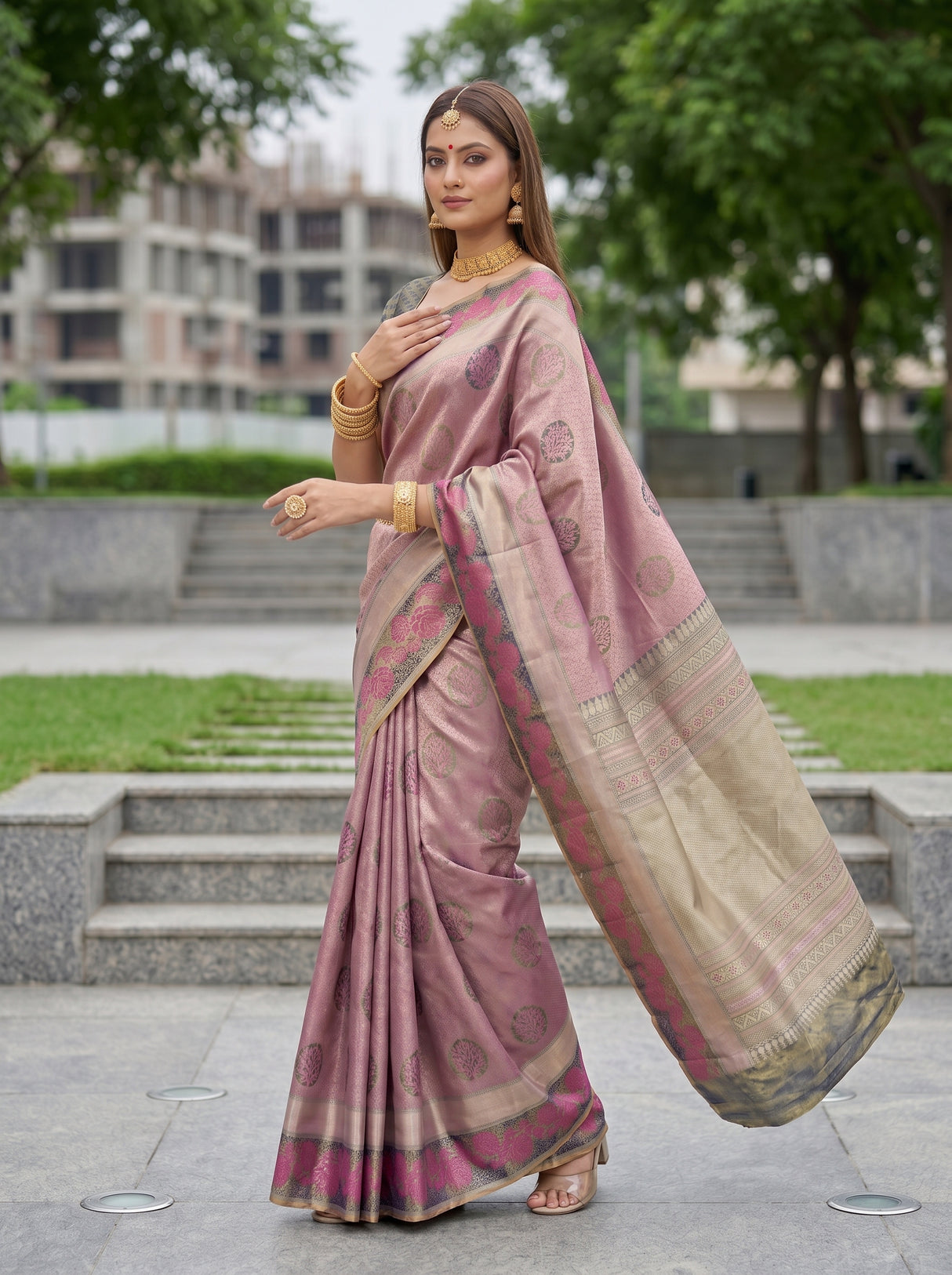 MIMOSA Saree Saree — pose 9 styling detail