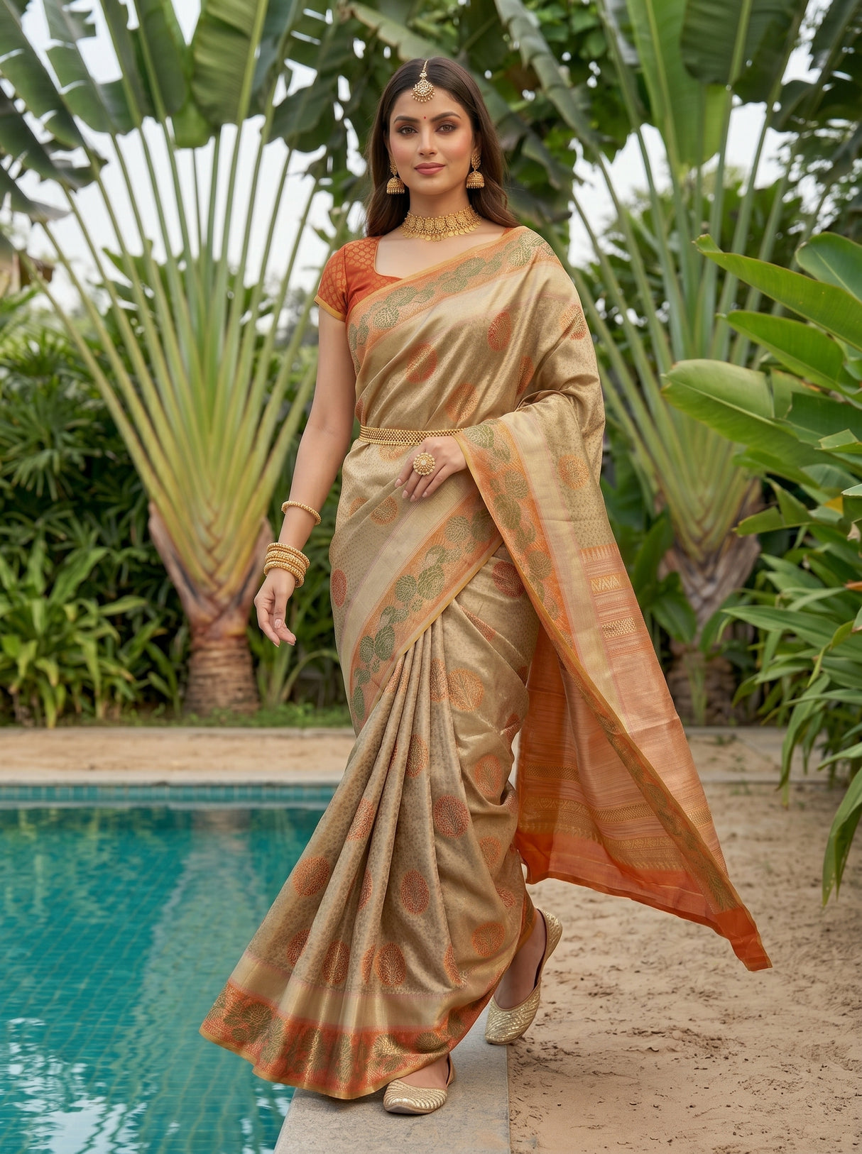 MIMOSA Saree Saree — pose 6 styling detail