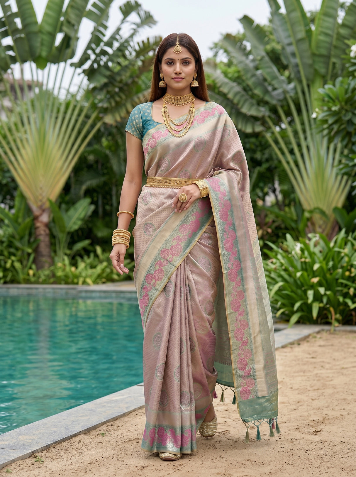 MIMOSA Saree Saree — pose 6 styling detail