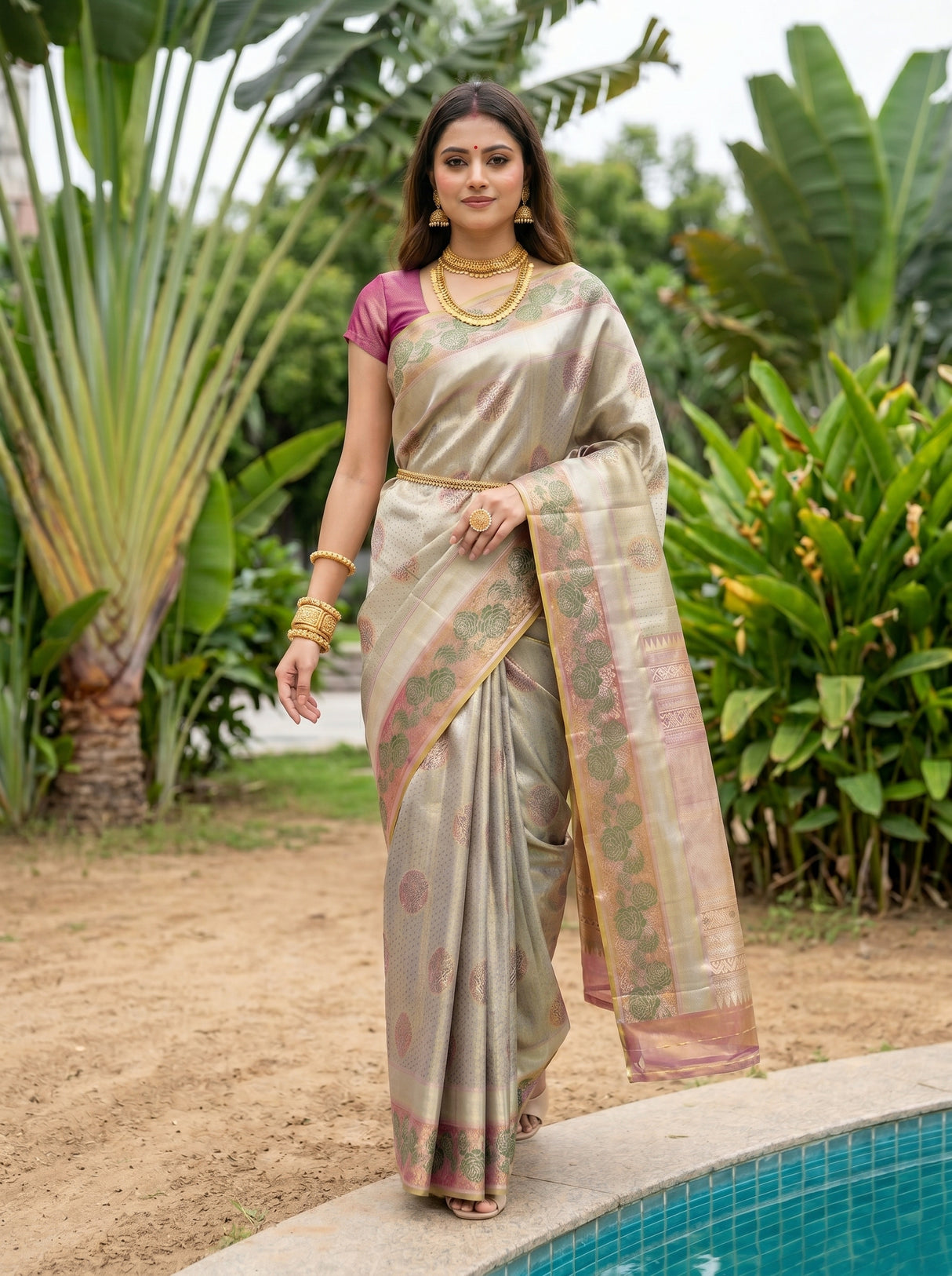 MIMOSA Saree Saree — pose 6 styling detail