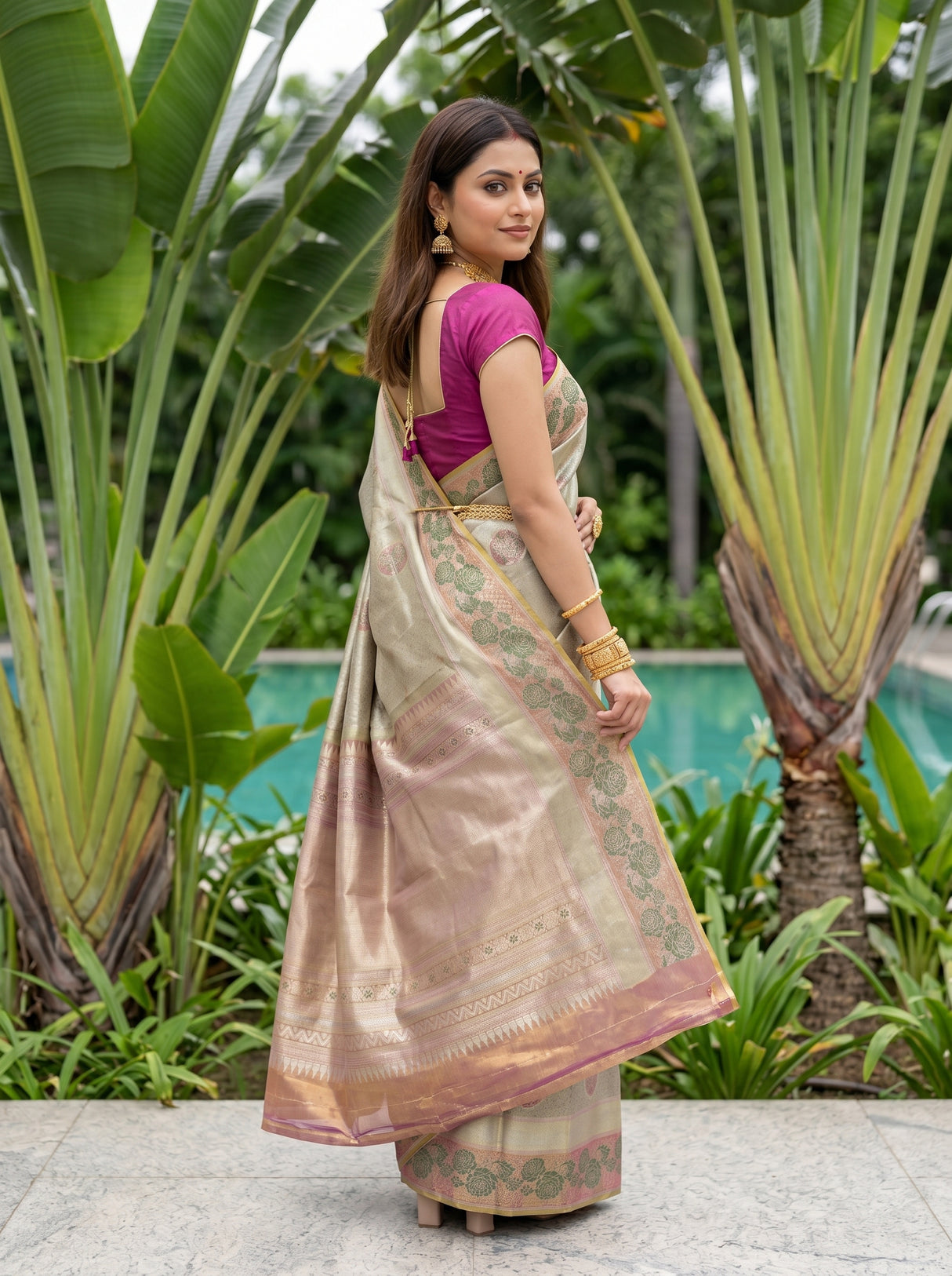 MIMOSA Saree Saree — pose 7 styling detail