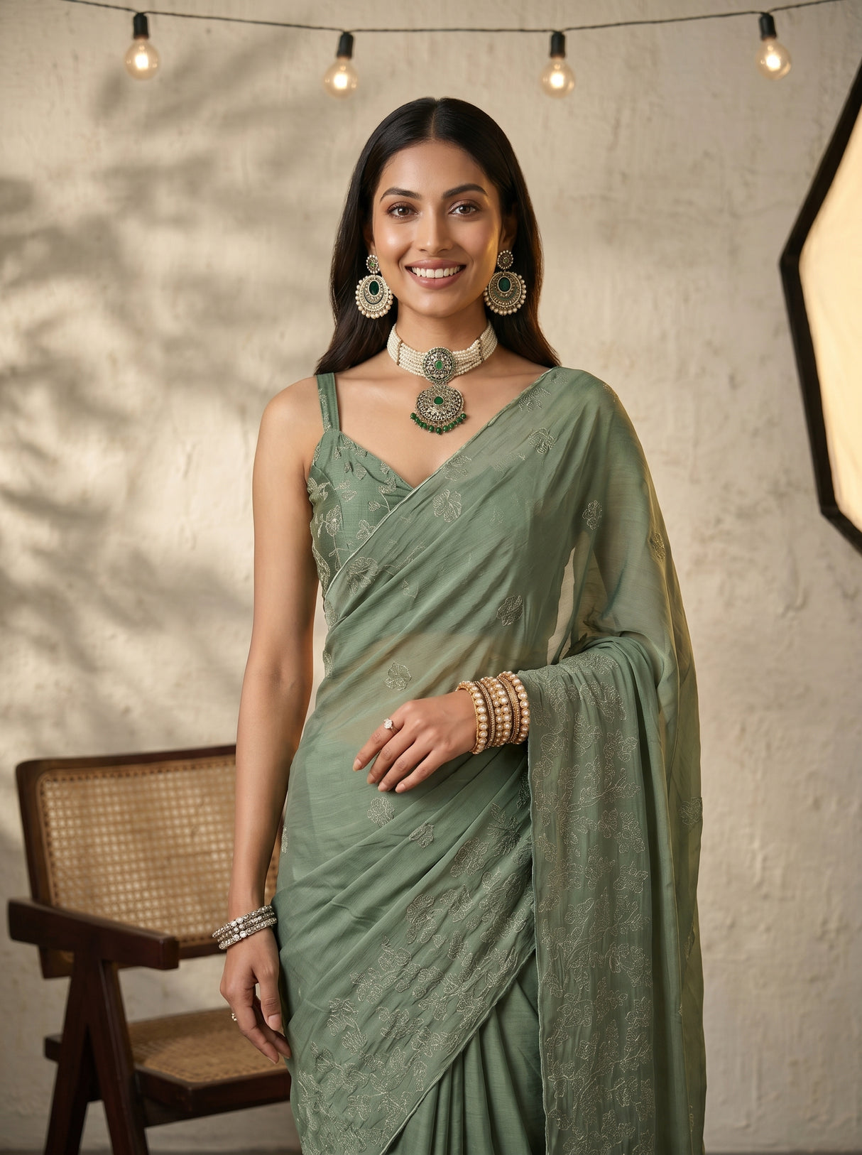 MIMOSA Saree Saree — pose 10 styling detail