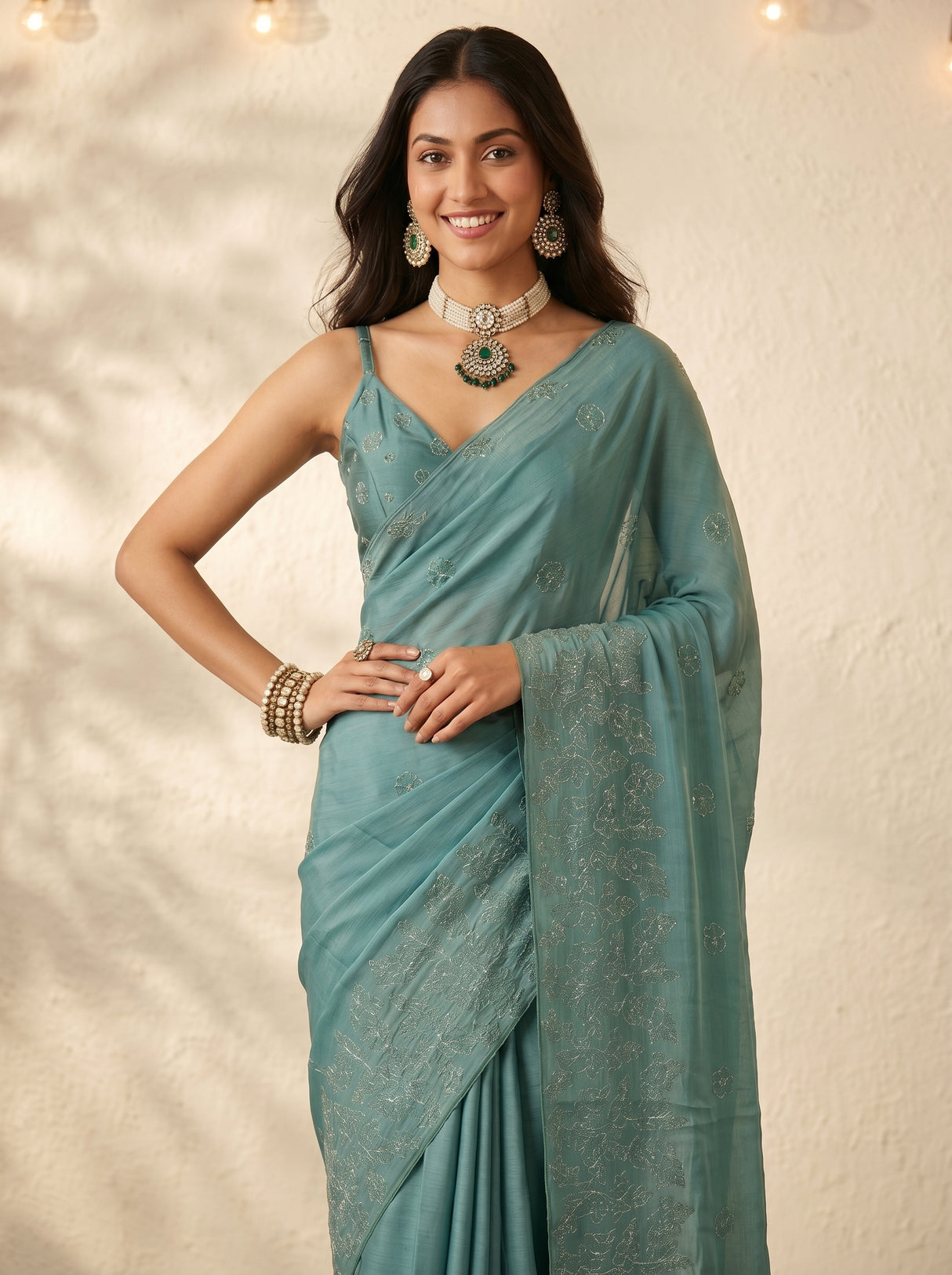 MIMOSA Saree Saree — pose 10 styling detail