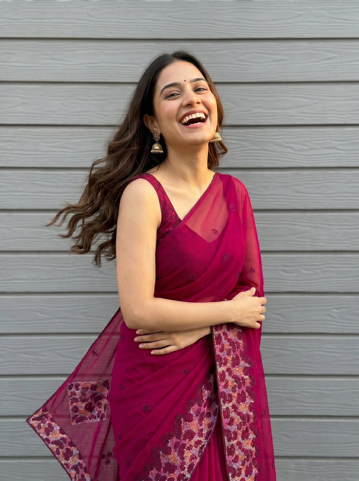 MIMOSA Rani Saree Saree — pose 10 styling detail