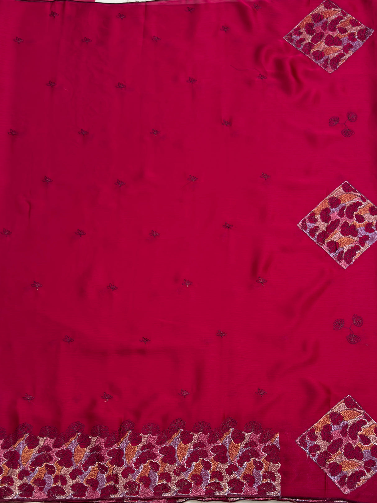 MIMOSA Rani Saree Saree — pallu and zari work detail
